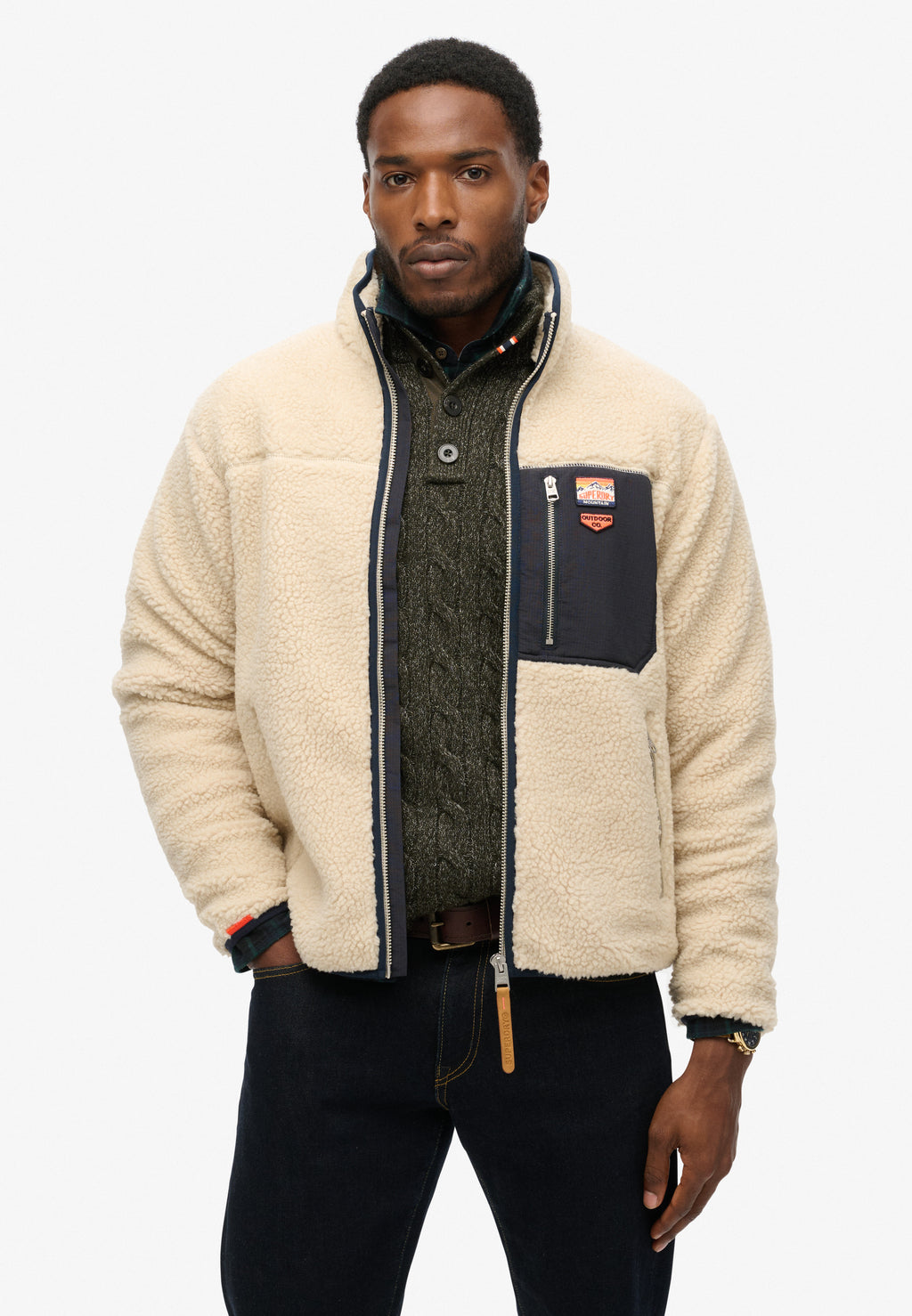 Vintage Retro Full Zip Fleece
