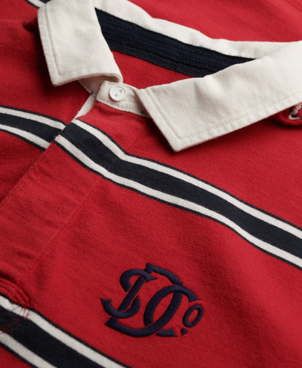 Vintage Athletic Stripe Rugby Top