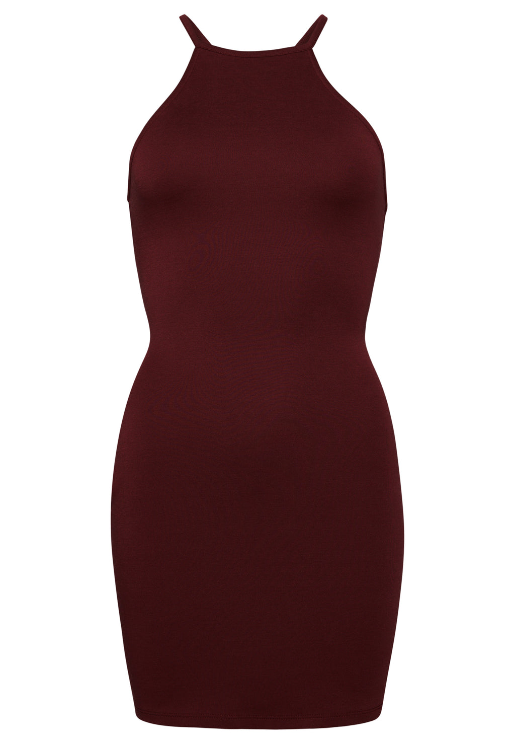 Strappy Back Racer Neck Mini Dress