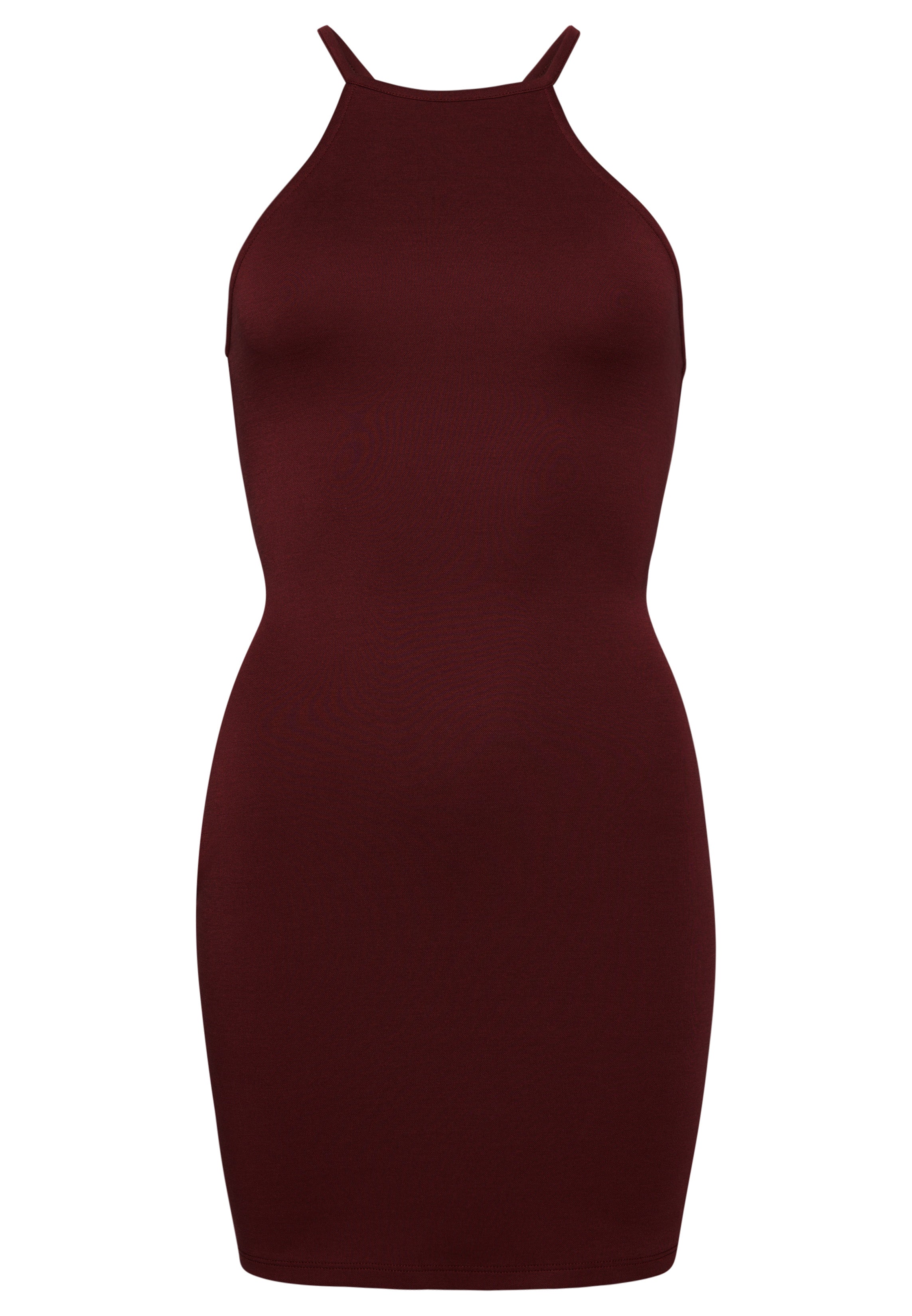 Strappy Back Racer Neck Mini Dress