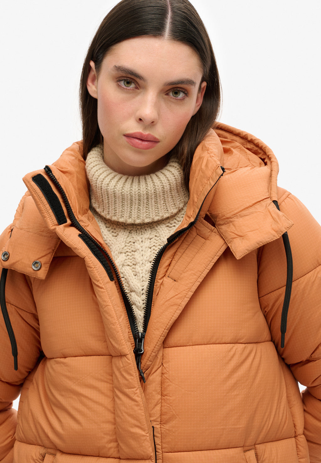 Ripstop Longline Puffer Coat