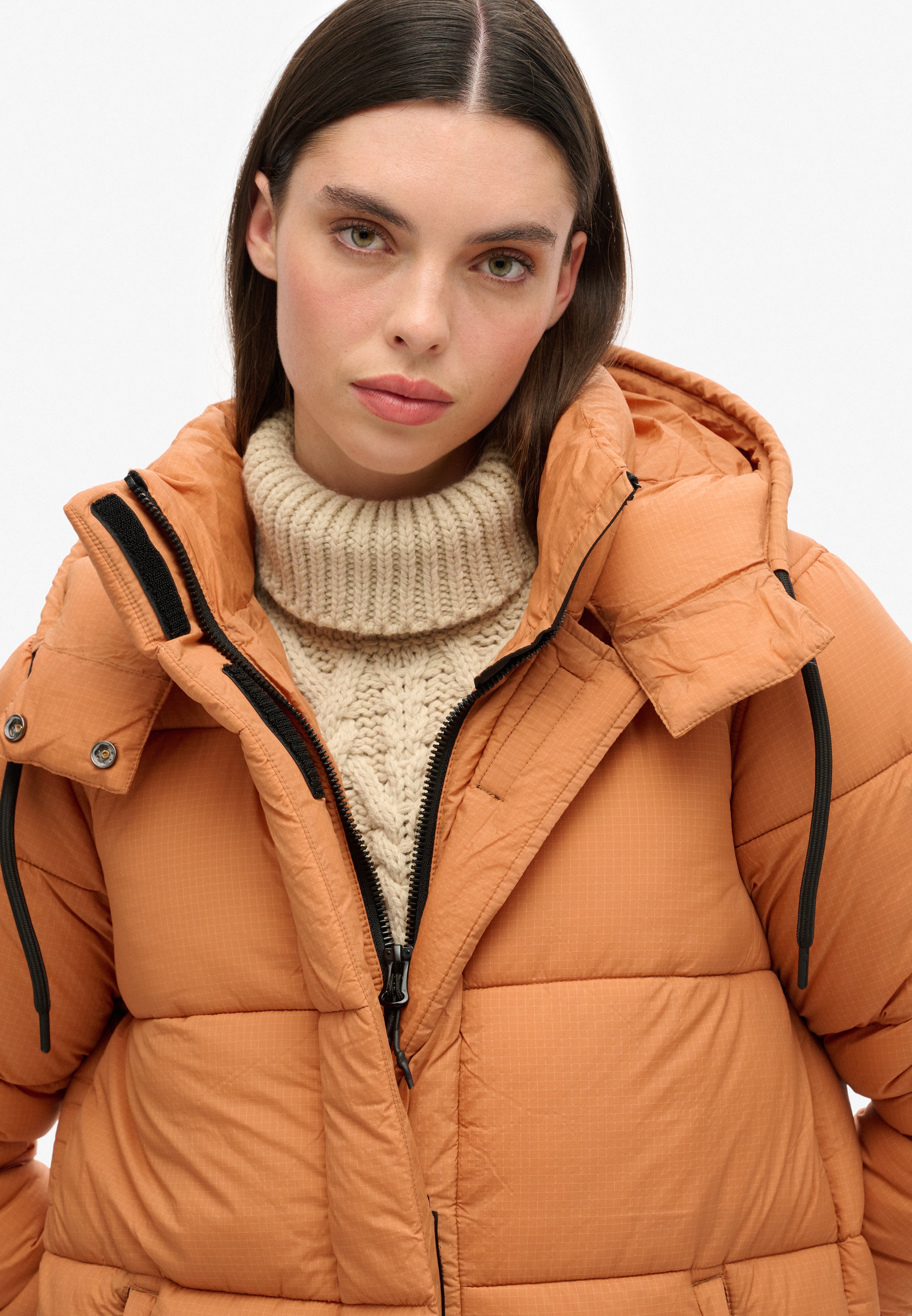 Ripstop Longline Puffer Coat