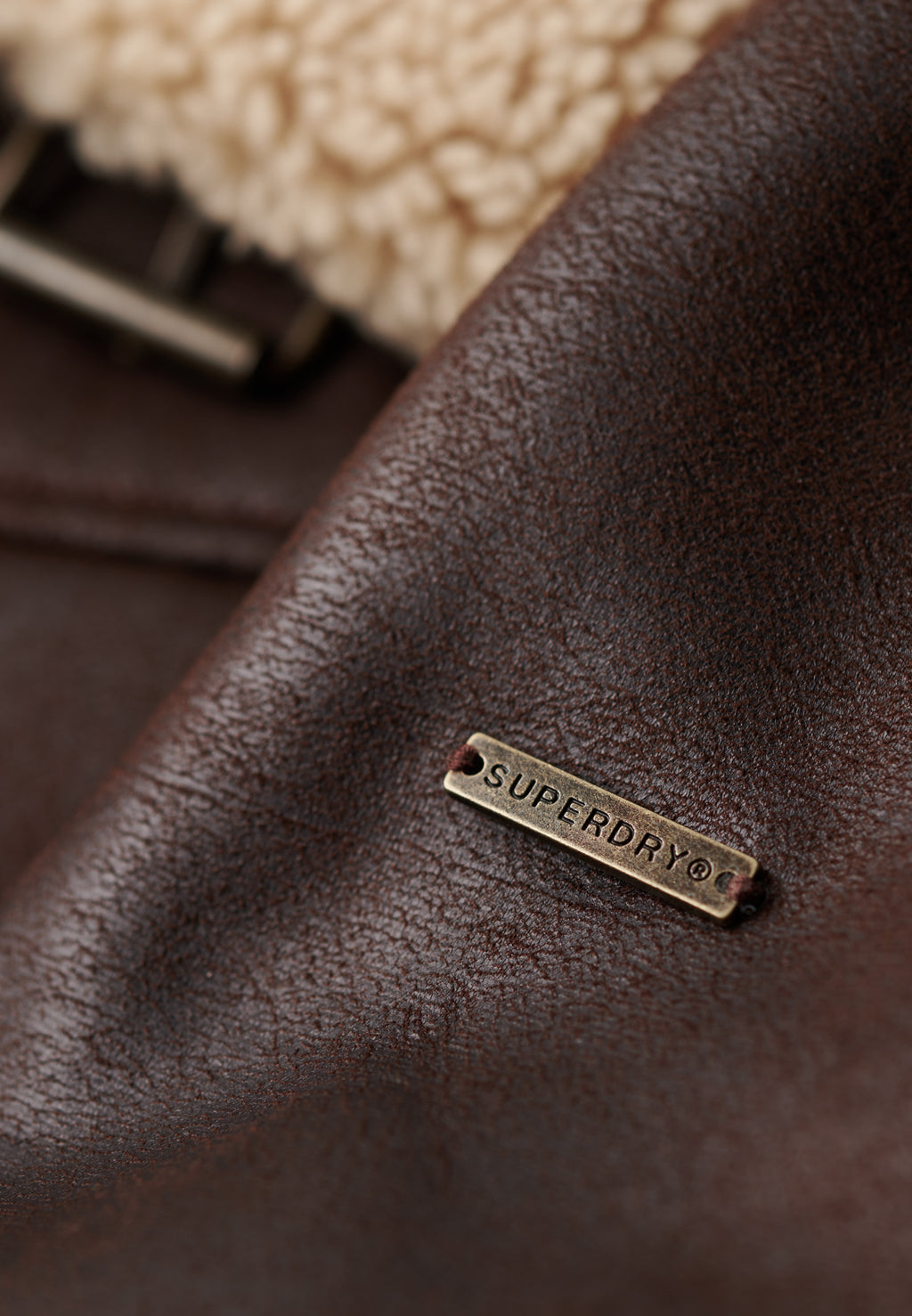 Faux Shearling Aviator Jacket