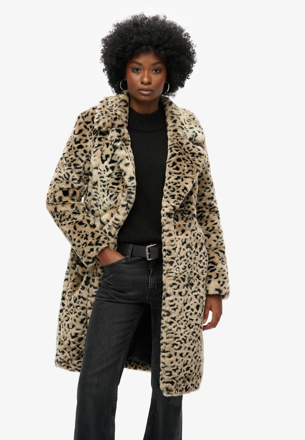 Vintage Long Faux Fur Coat