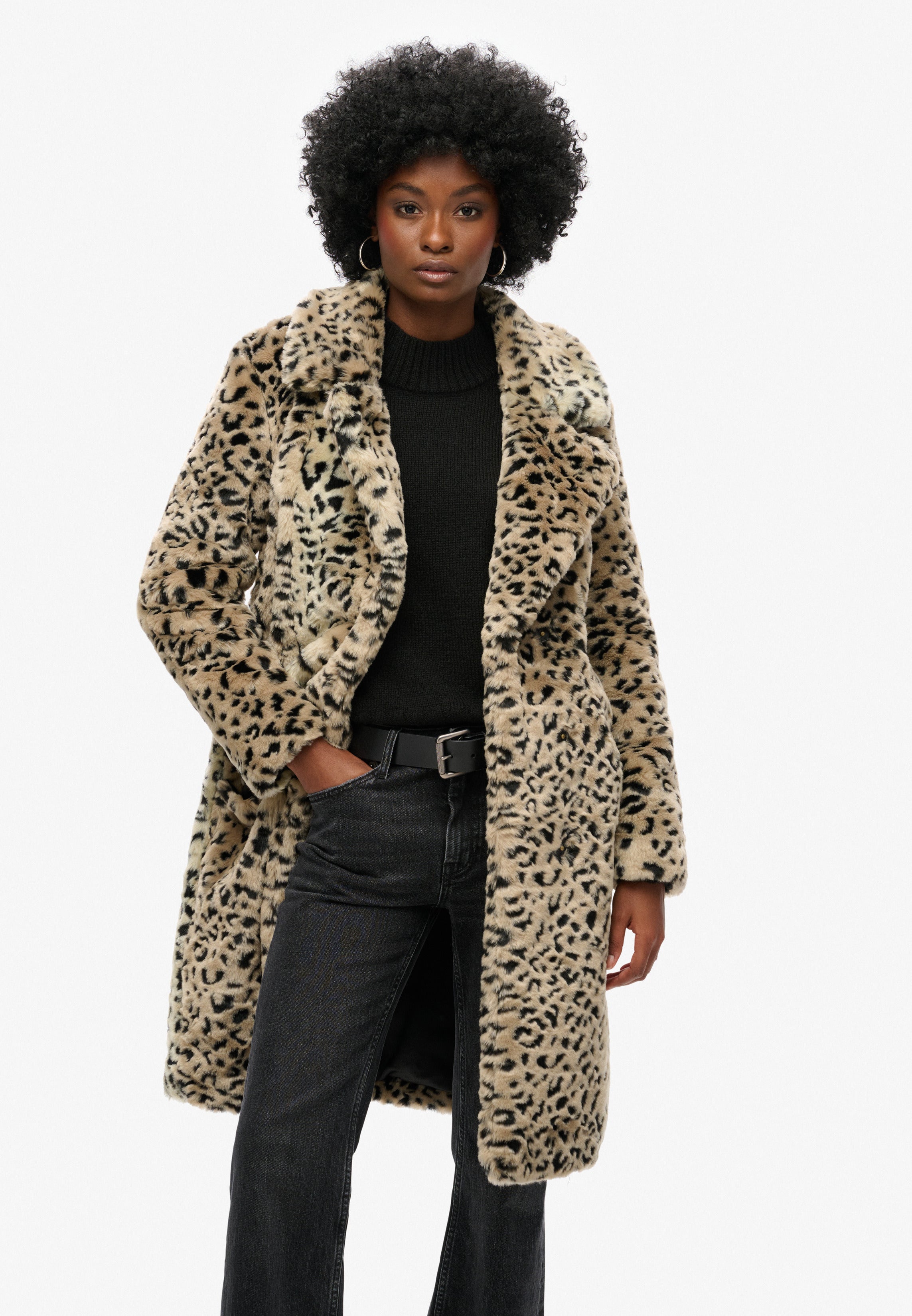 Vintage Long Faux Fur Coat