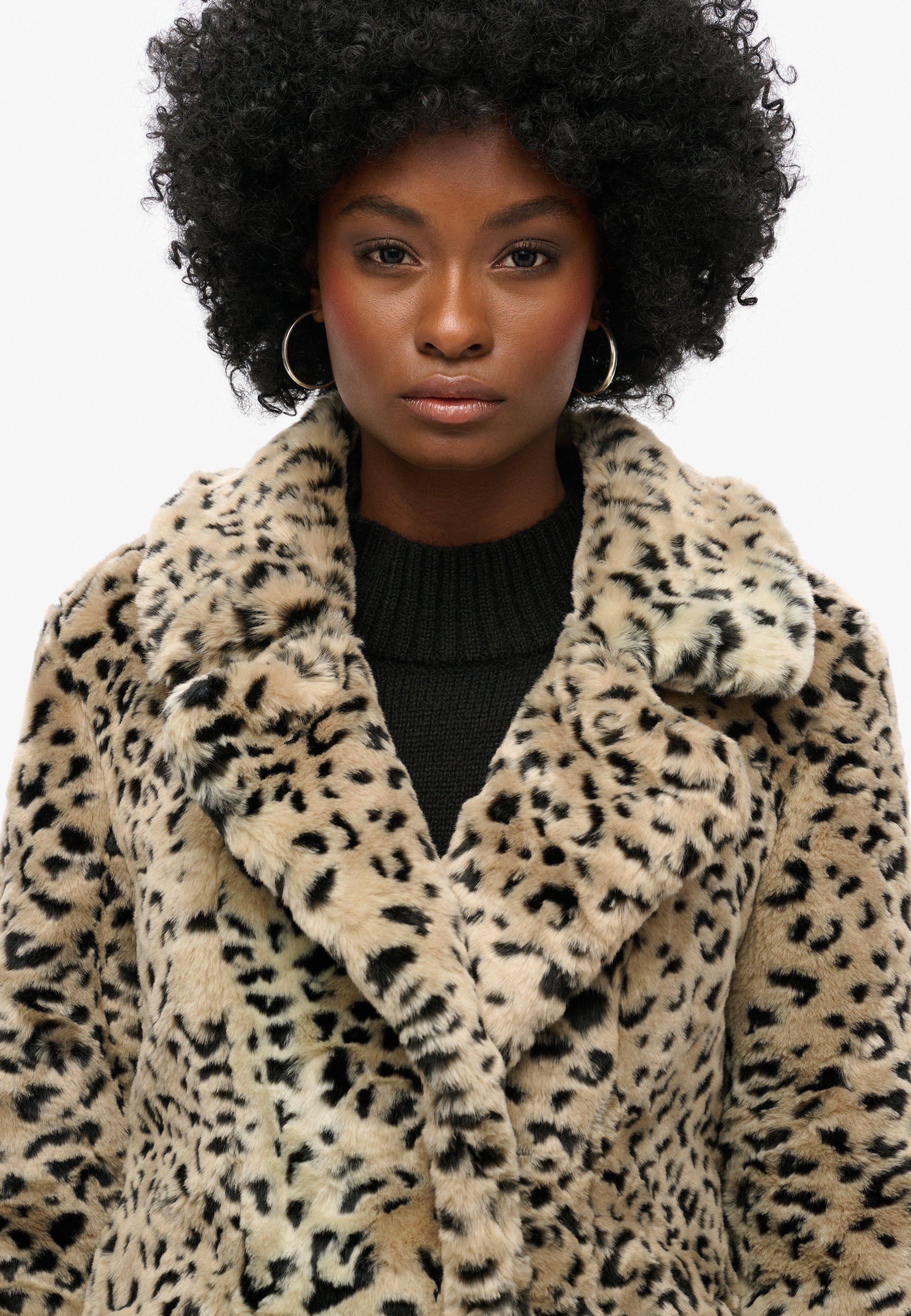 Vintage Long Faux Fur Coat