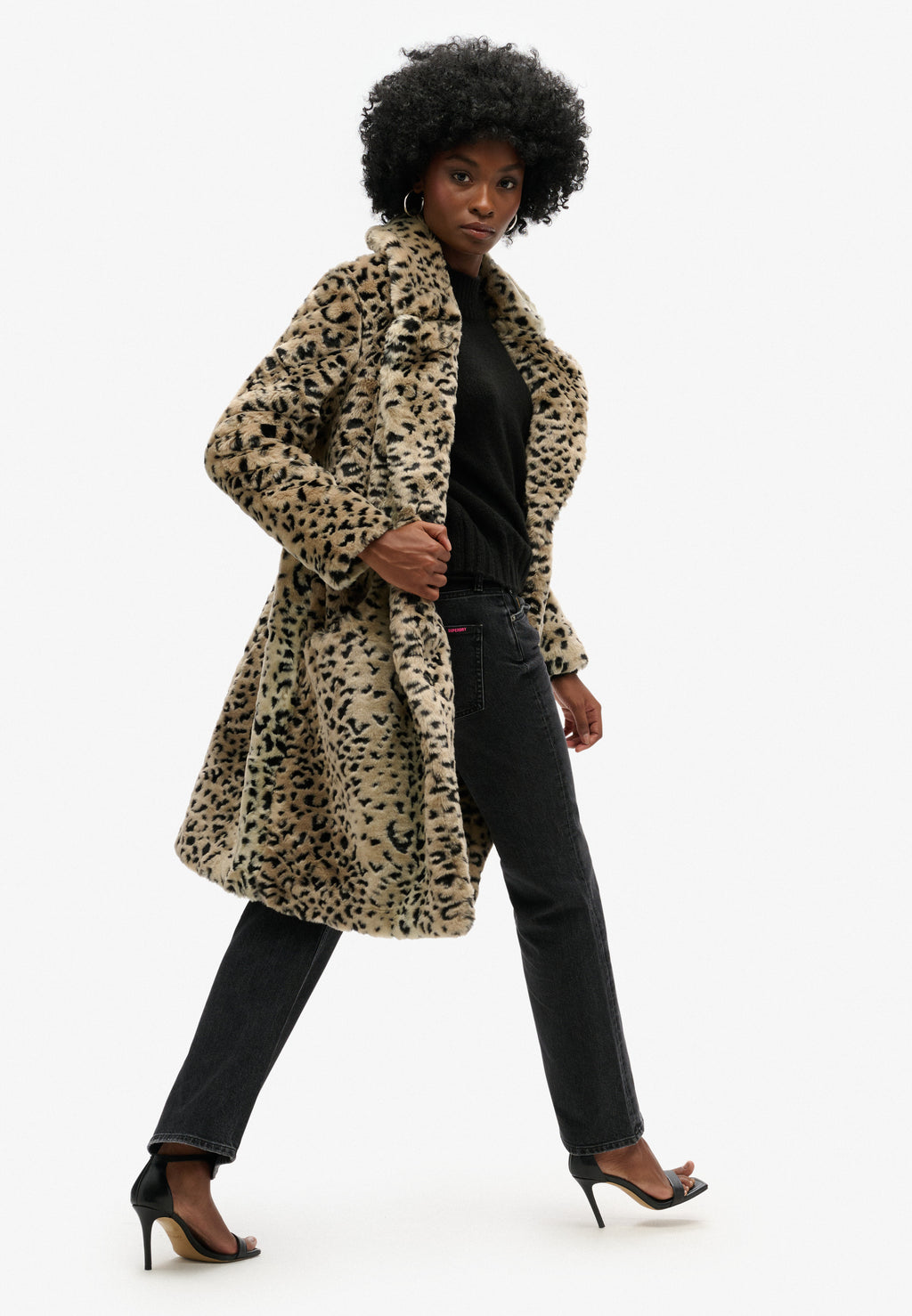 Vintage Long Faux Fur Coat
