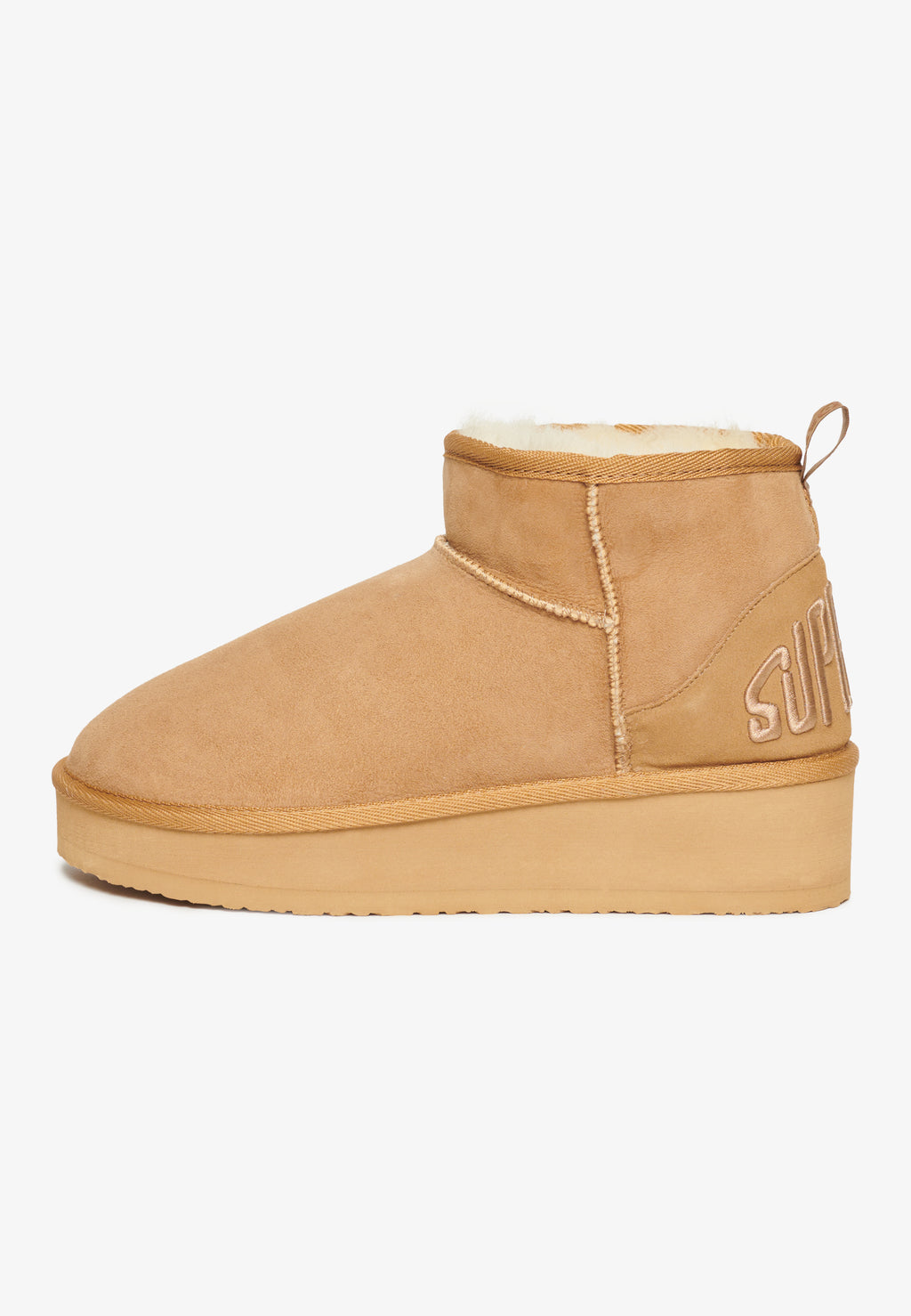 Suede Sherpa Platform Boots