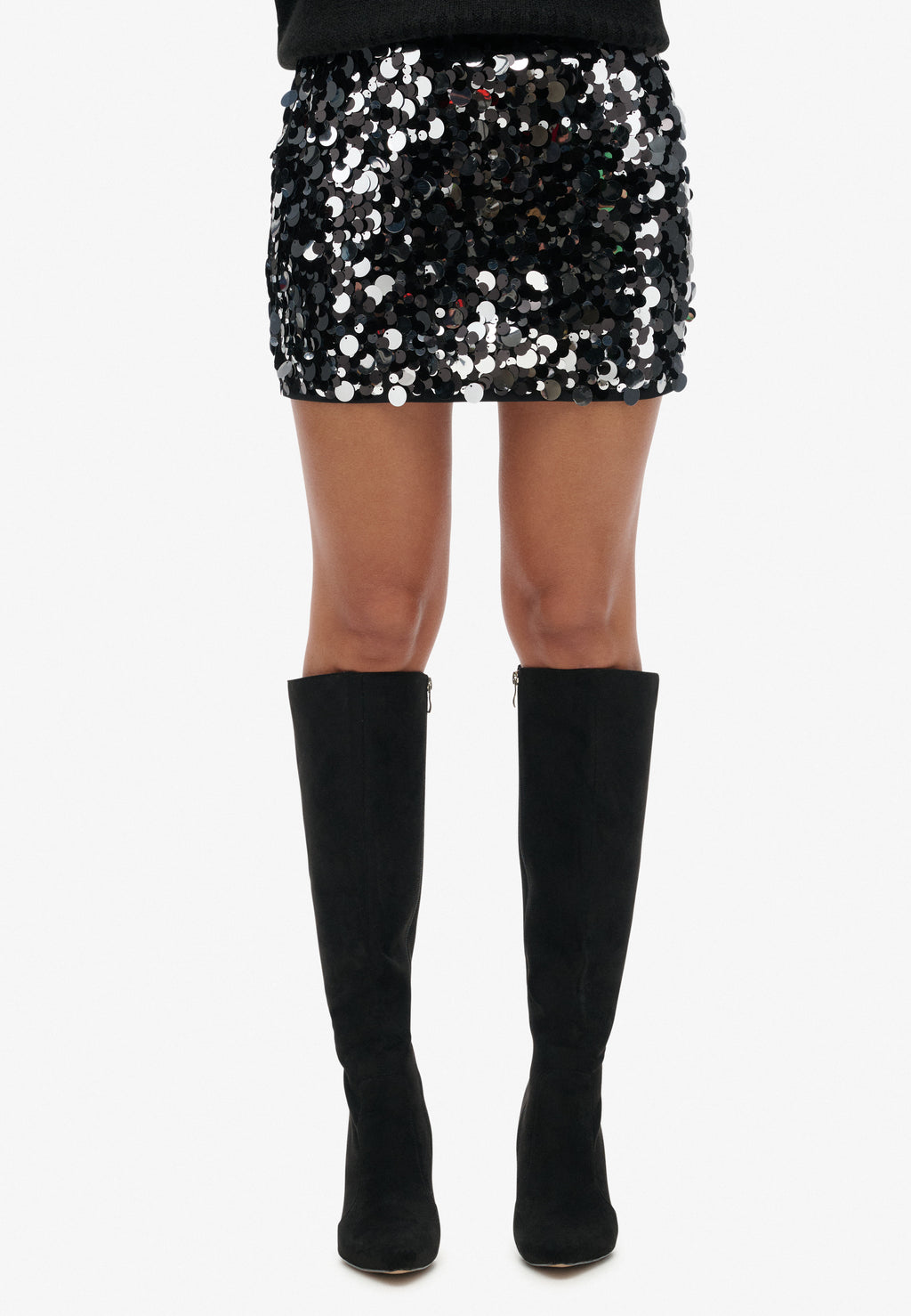 Sequin Disc Mini Skirt