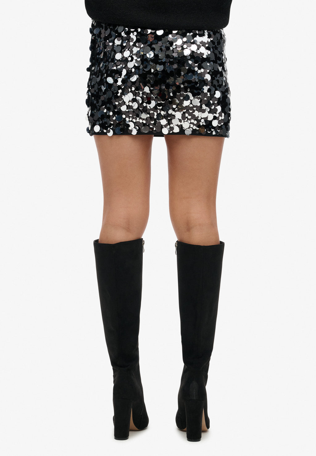 Sequin Disc Mini Skirt