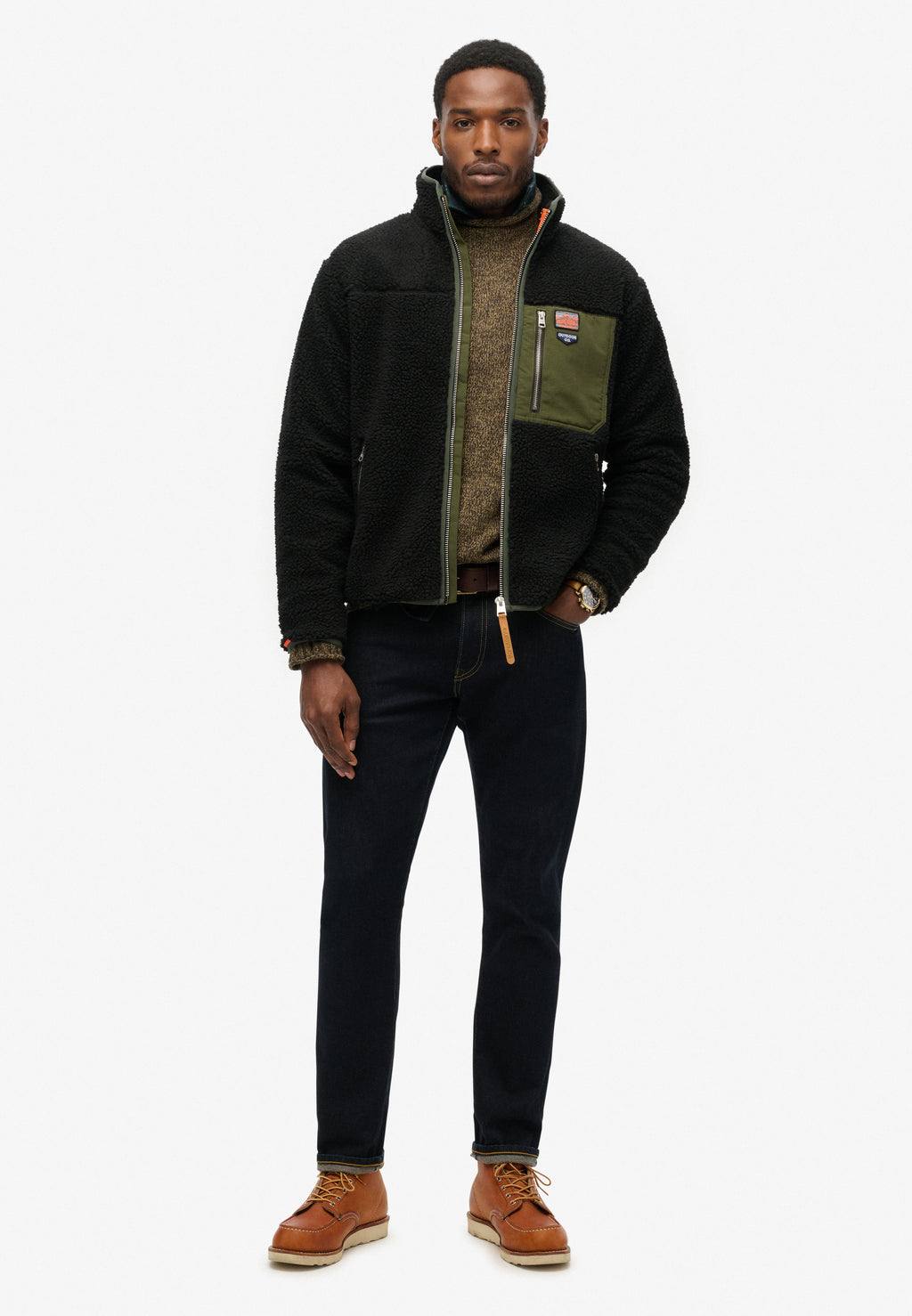 Vintage Retro Full Zip Fleece
