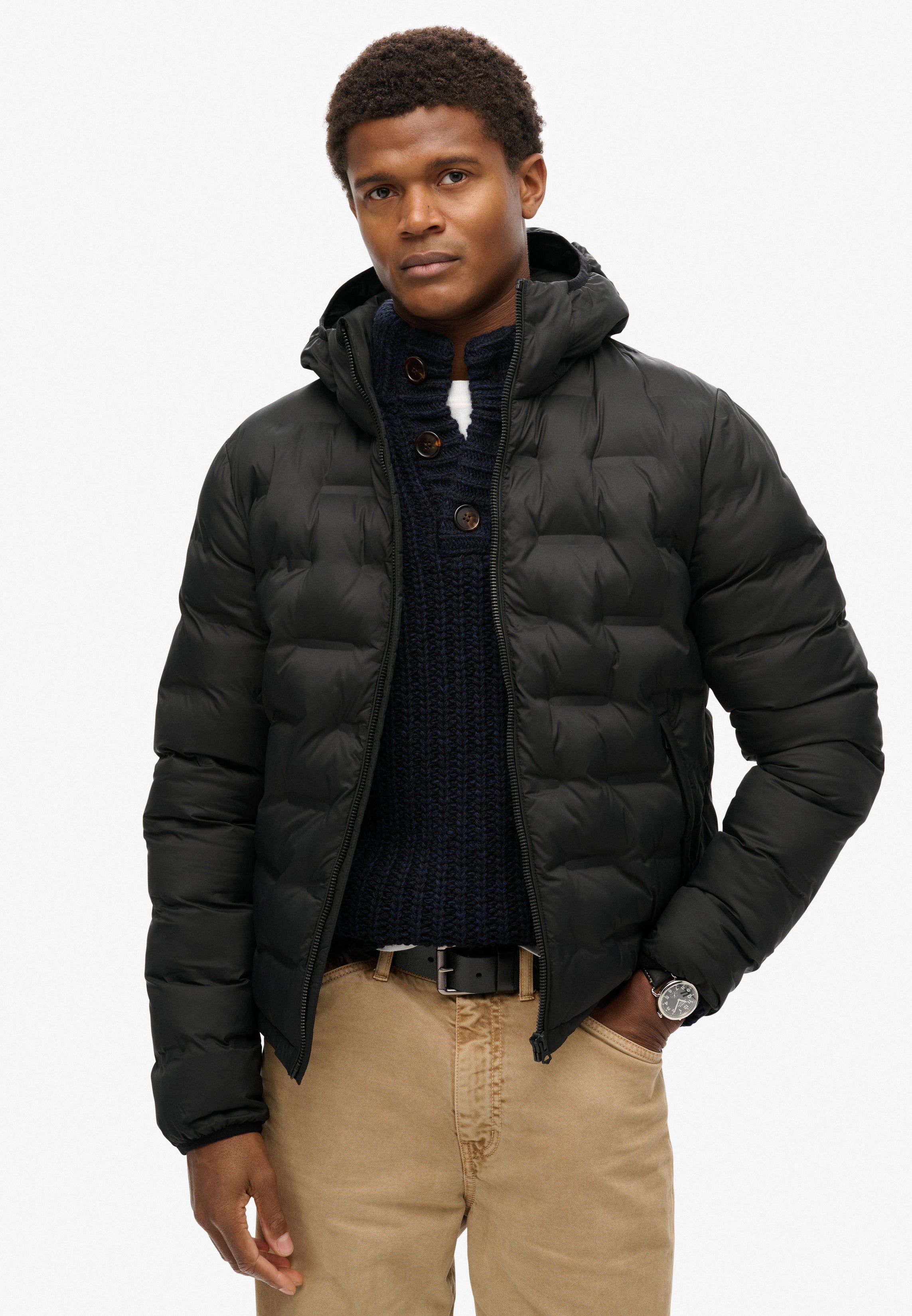 Hooded Quilted Puffer Coat
