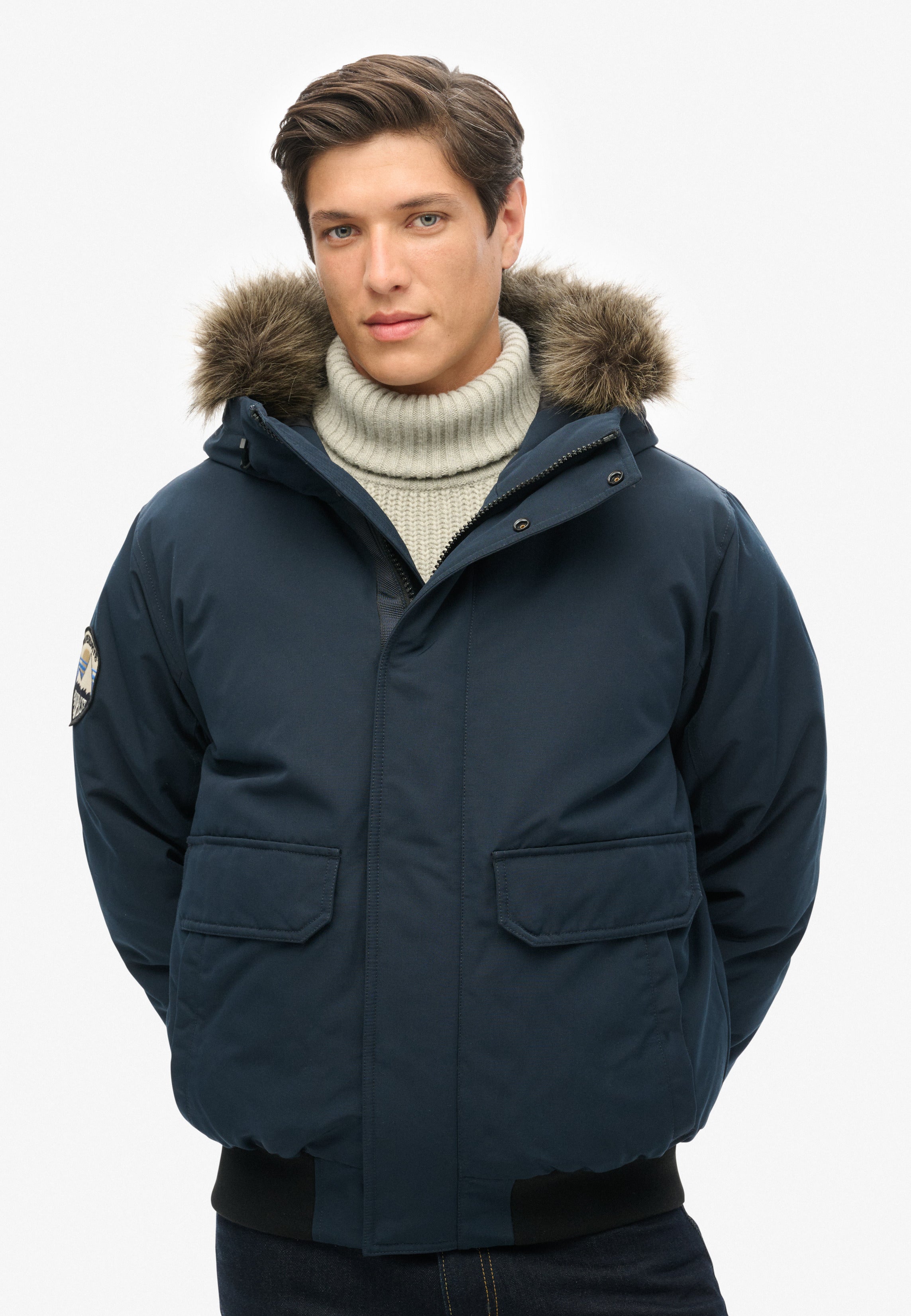 Everest Faux Fur Bomber Jacket