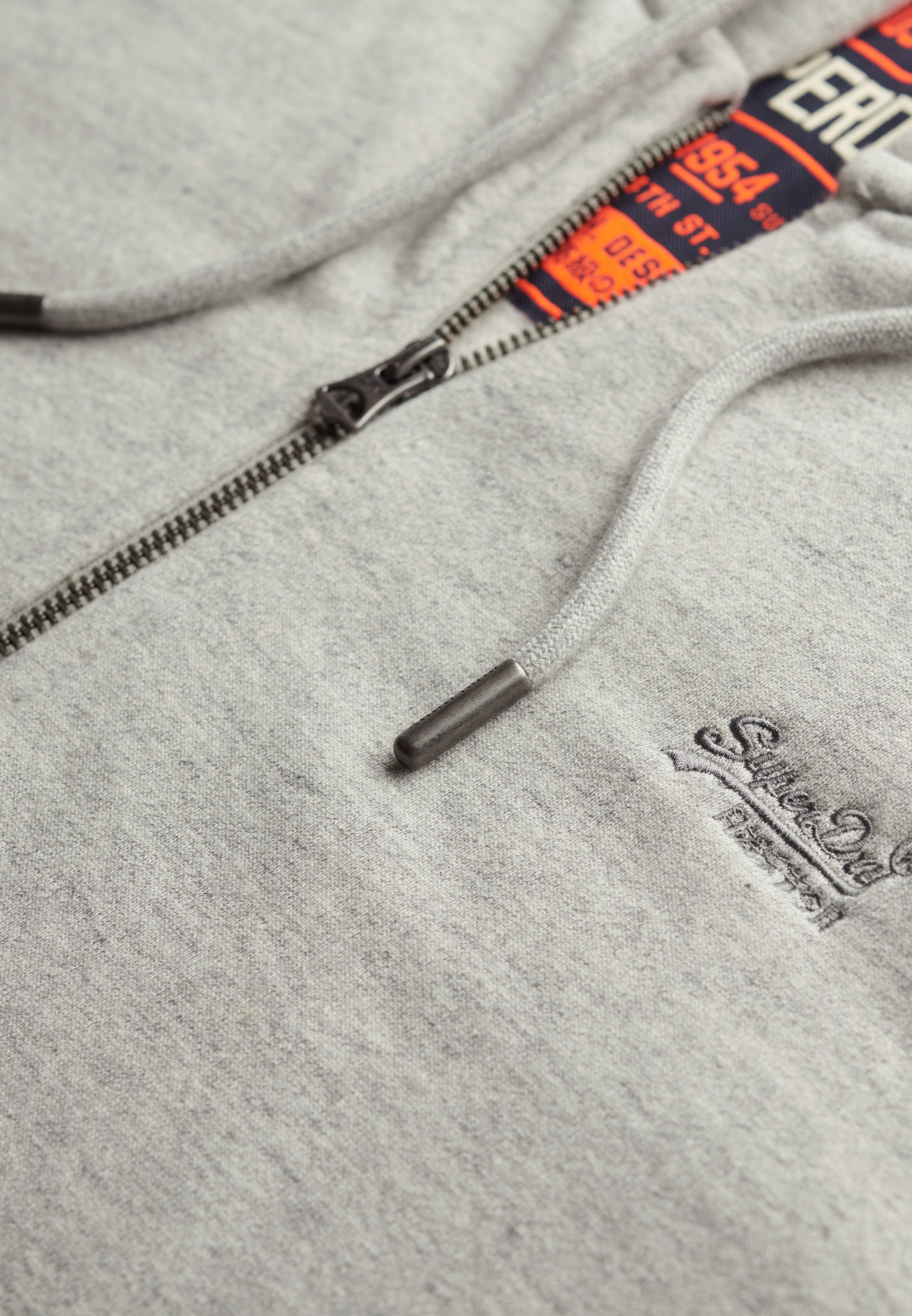 Essential Logo Half Brushed Zip Hoodie