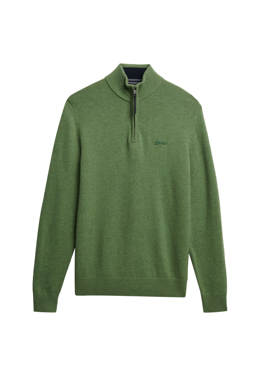 Wool Blend Half Zip Jumper