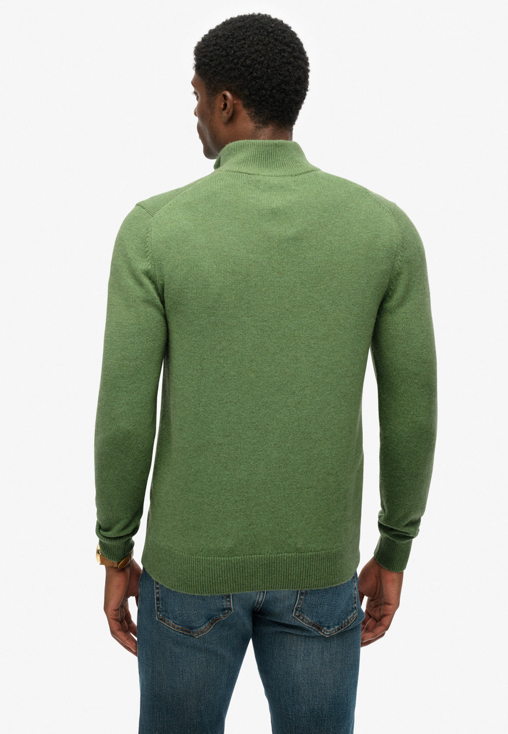 Wool Blend Half Zip Jumper
