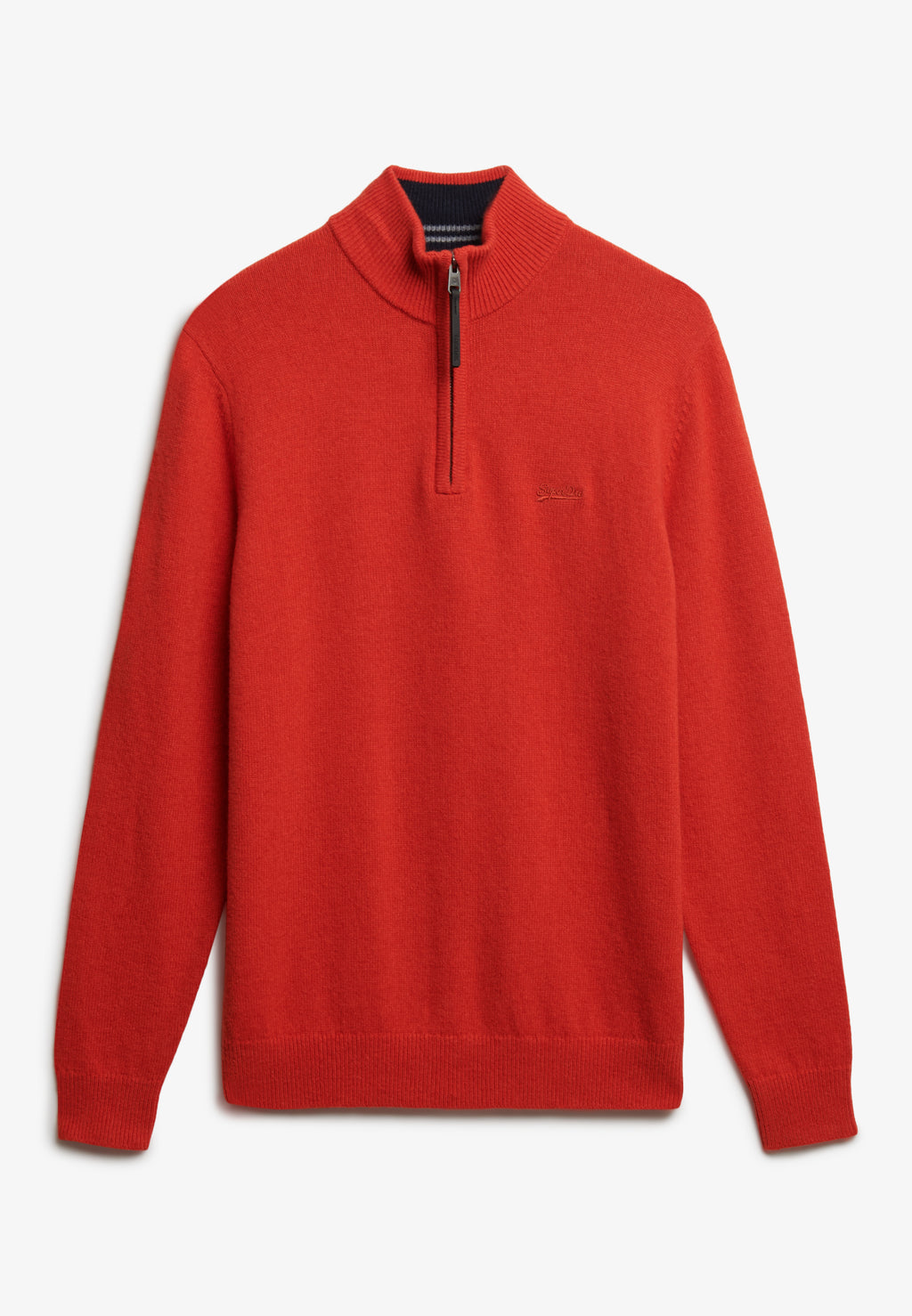 Wool Blend Half Zip Jumper