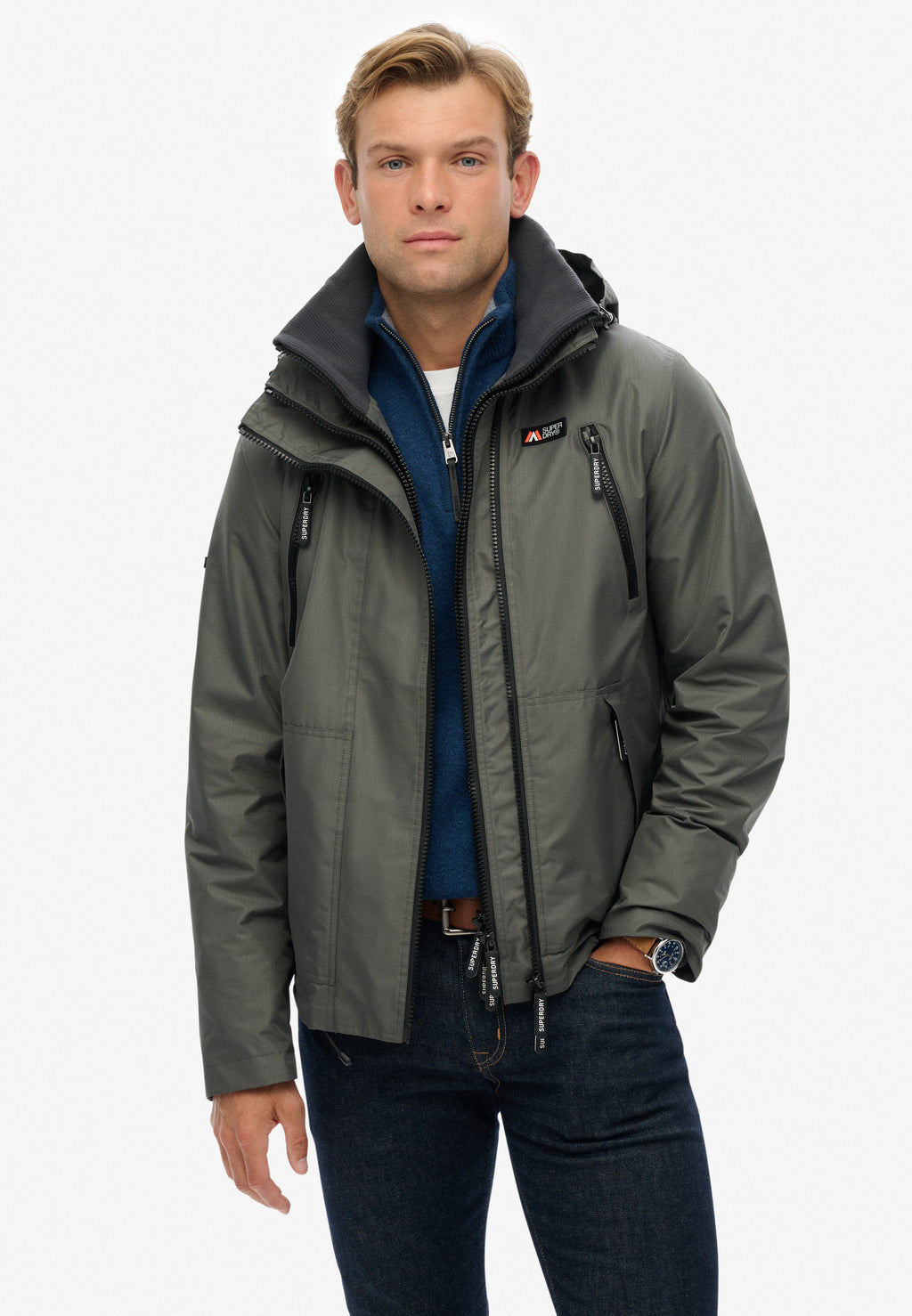 Hooded Mountain Windbreaker Jacket