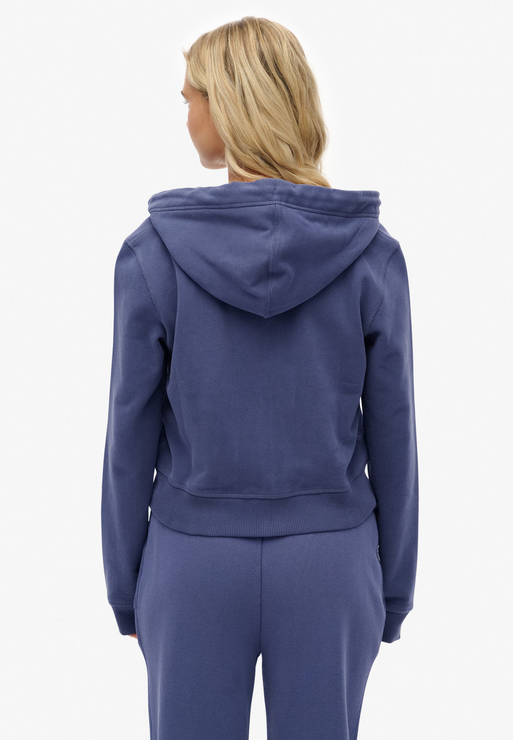 Essential Logo Cropped Zip Hoodie