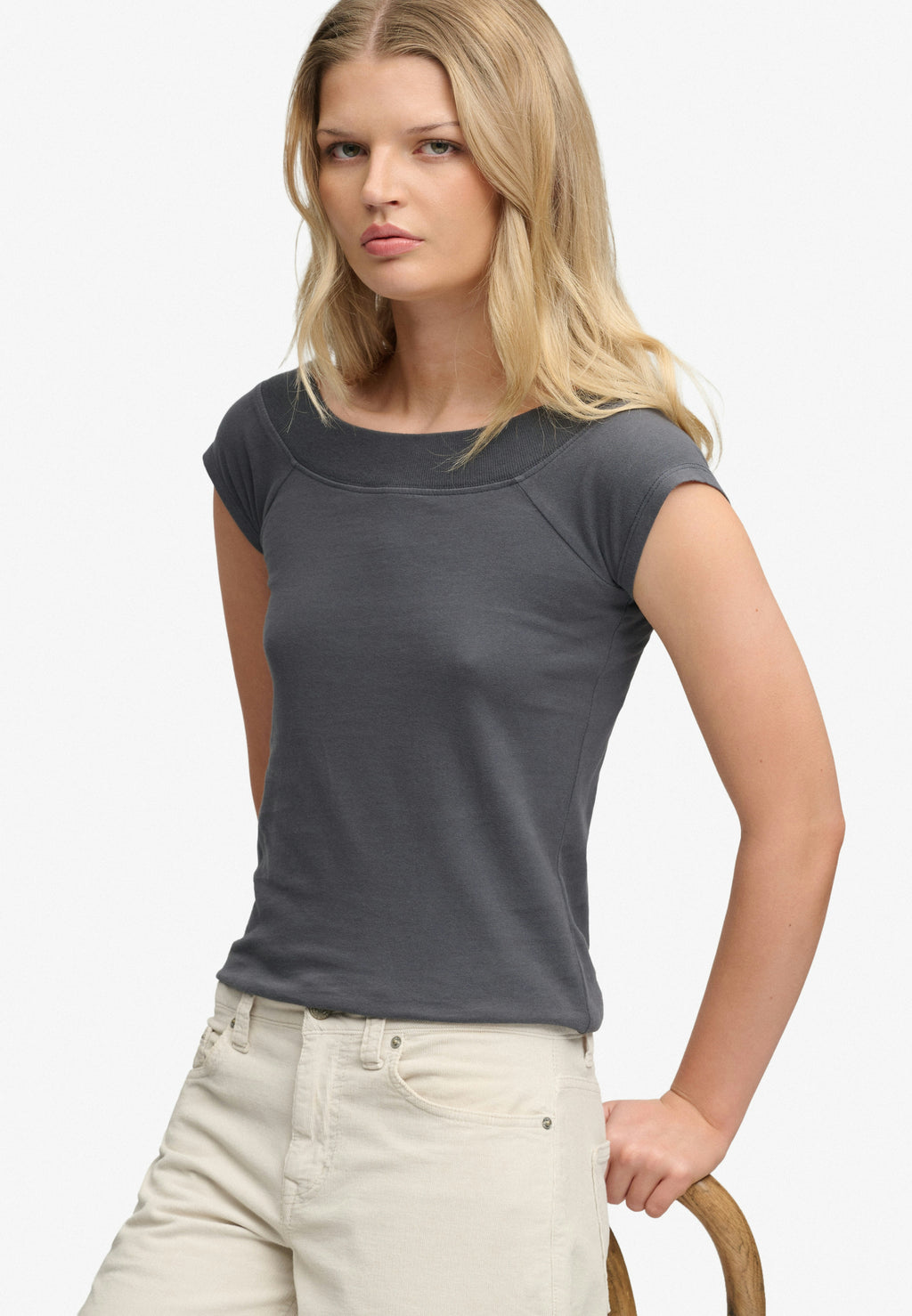 Athletic Essentials Off Shoulder Top