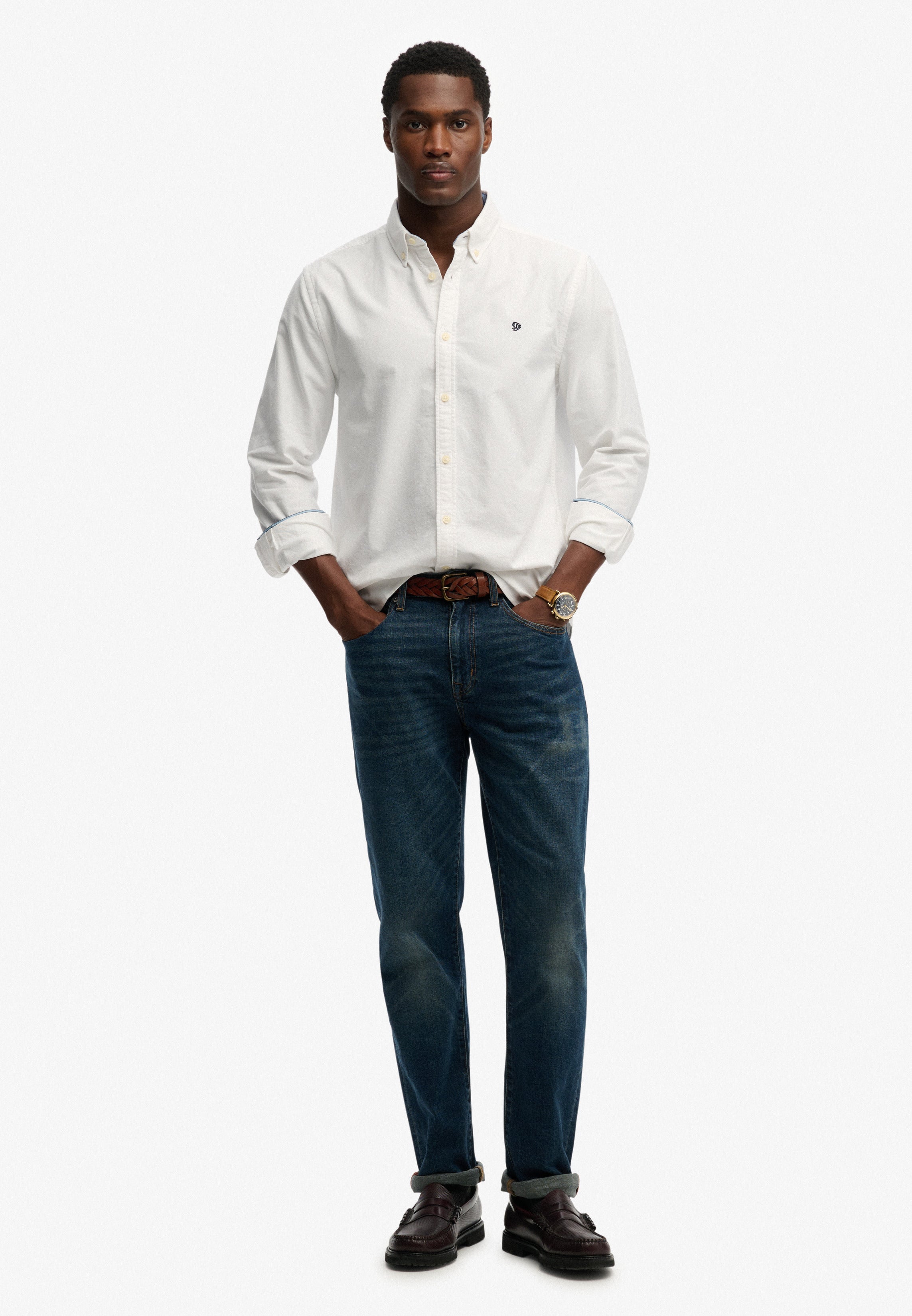 Preppy Oxford Long Sleeve Shirt