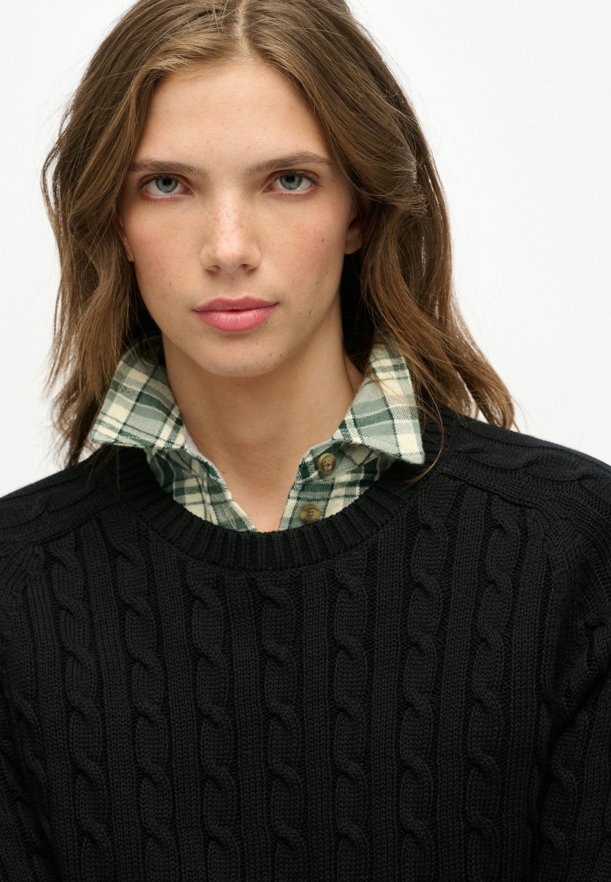 Slouchy Cable Knit Jumper
