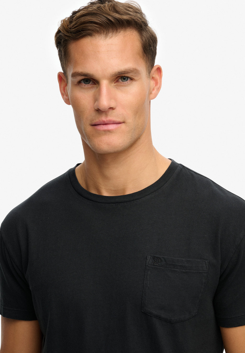 Classic Cotton Linen Pocket T-Shirt