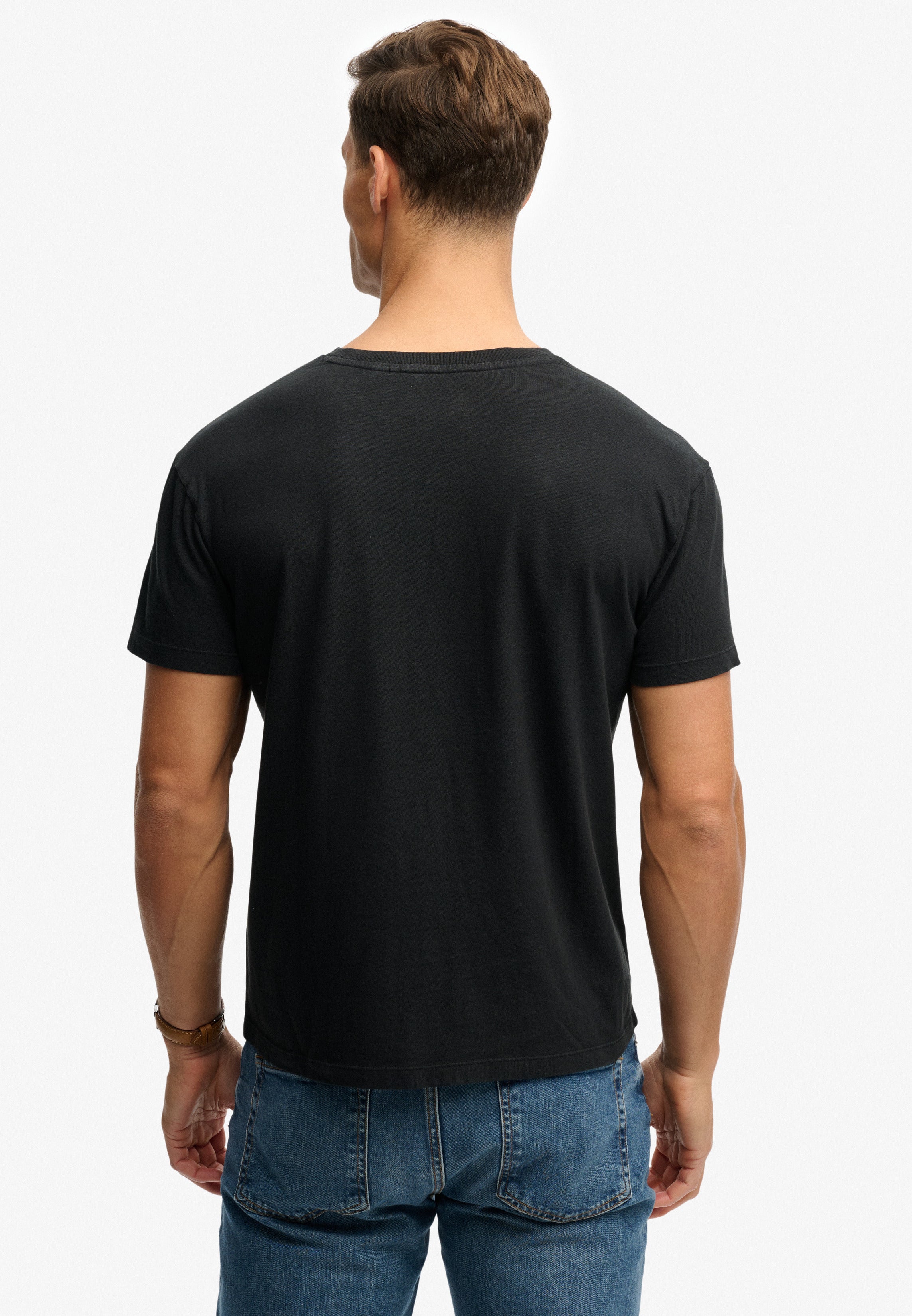 Classic Cotton Linen Pocket T-Shirt