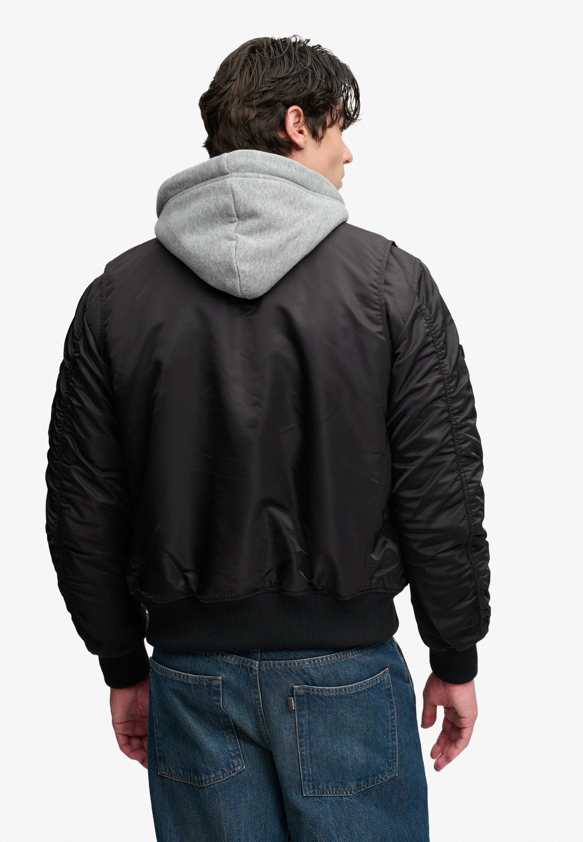 Hooded MA1 Bomber Jacket