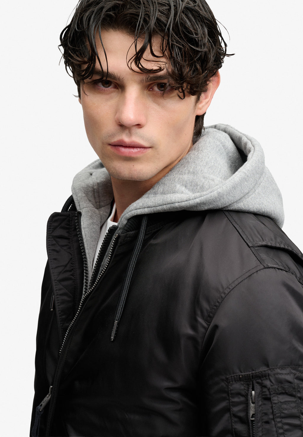 Hooded MA1 Bomber Jacket