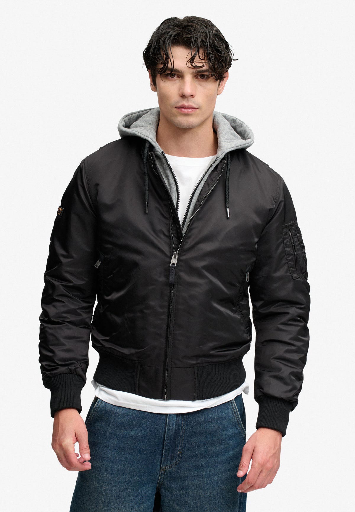 Hooded MA1 Bomber Jacket