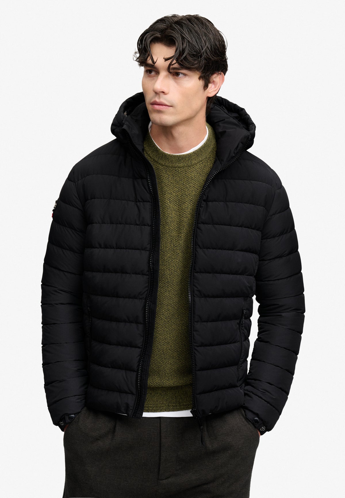 Hooded Fuji Midweight Padded Jacket