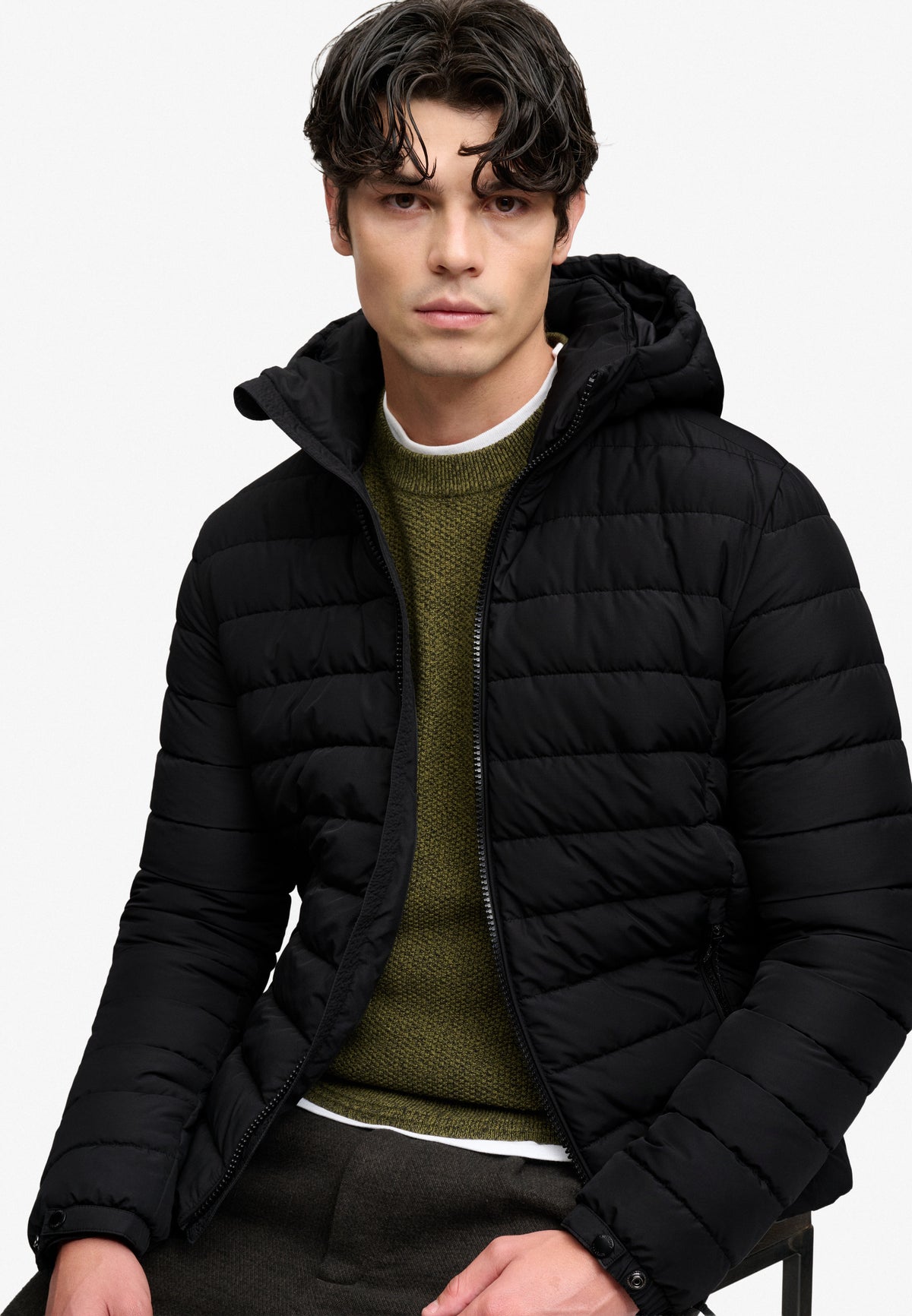 Hooded Fuji Midweight Padded Jacket
