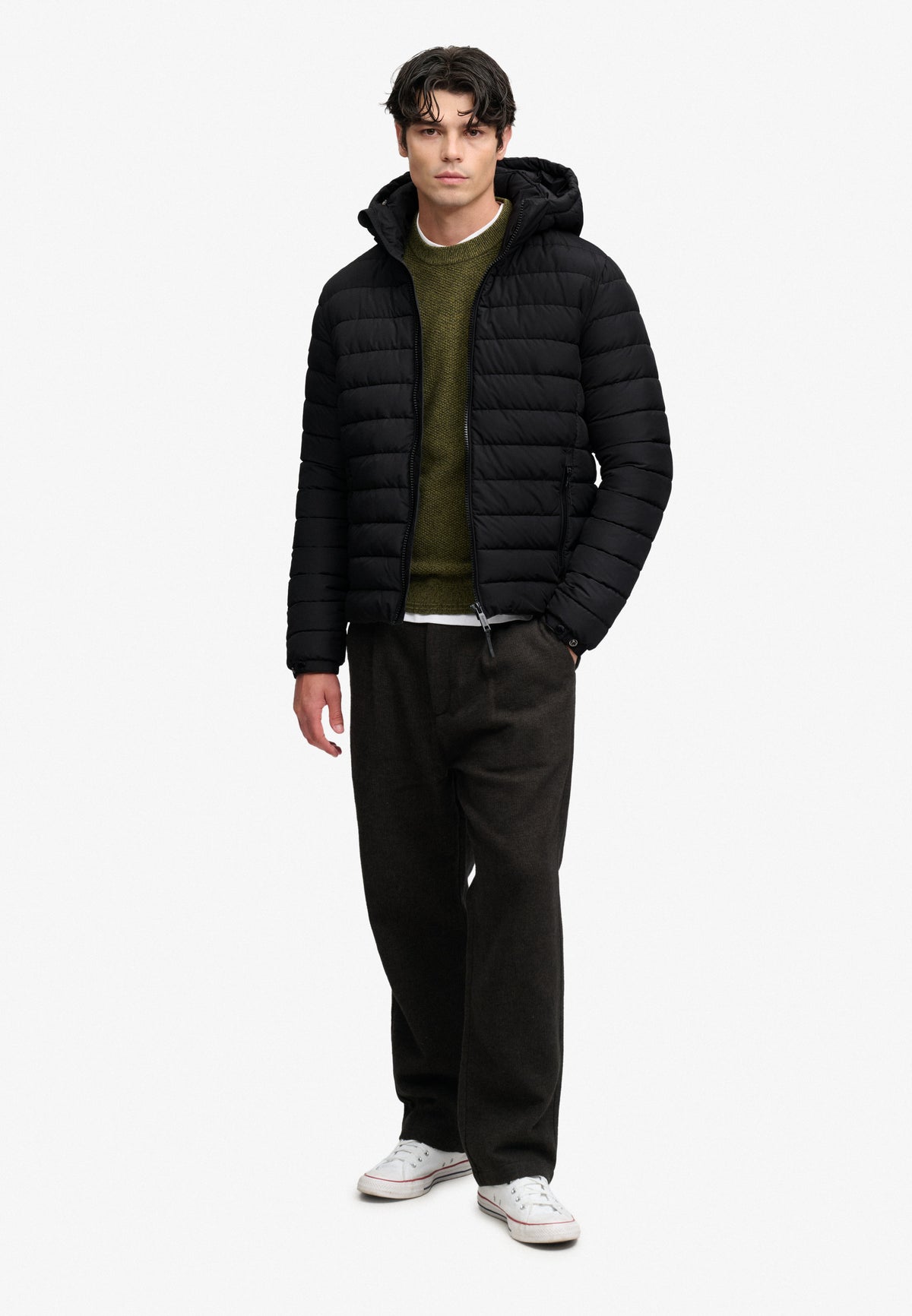 Hooded Fuji Midweight Padded Jacket