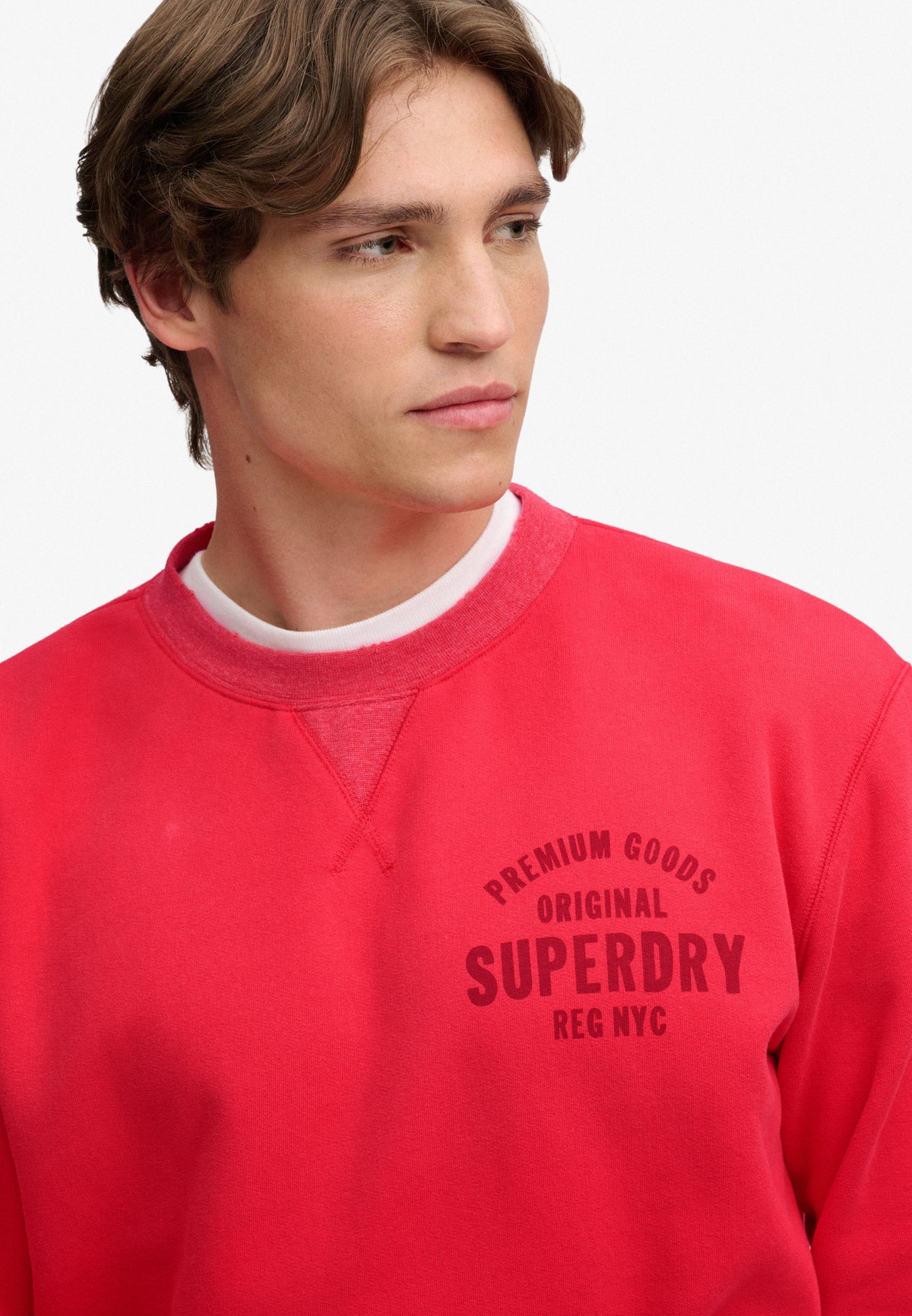 Block Text Crew Neck Sweatshirt