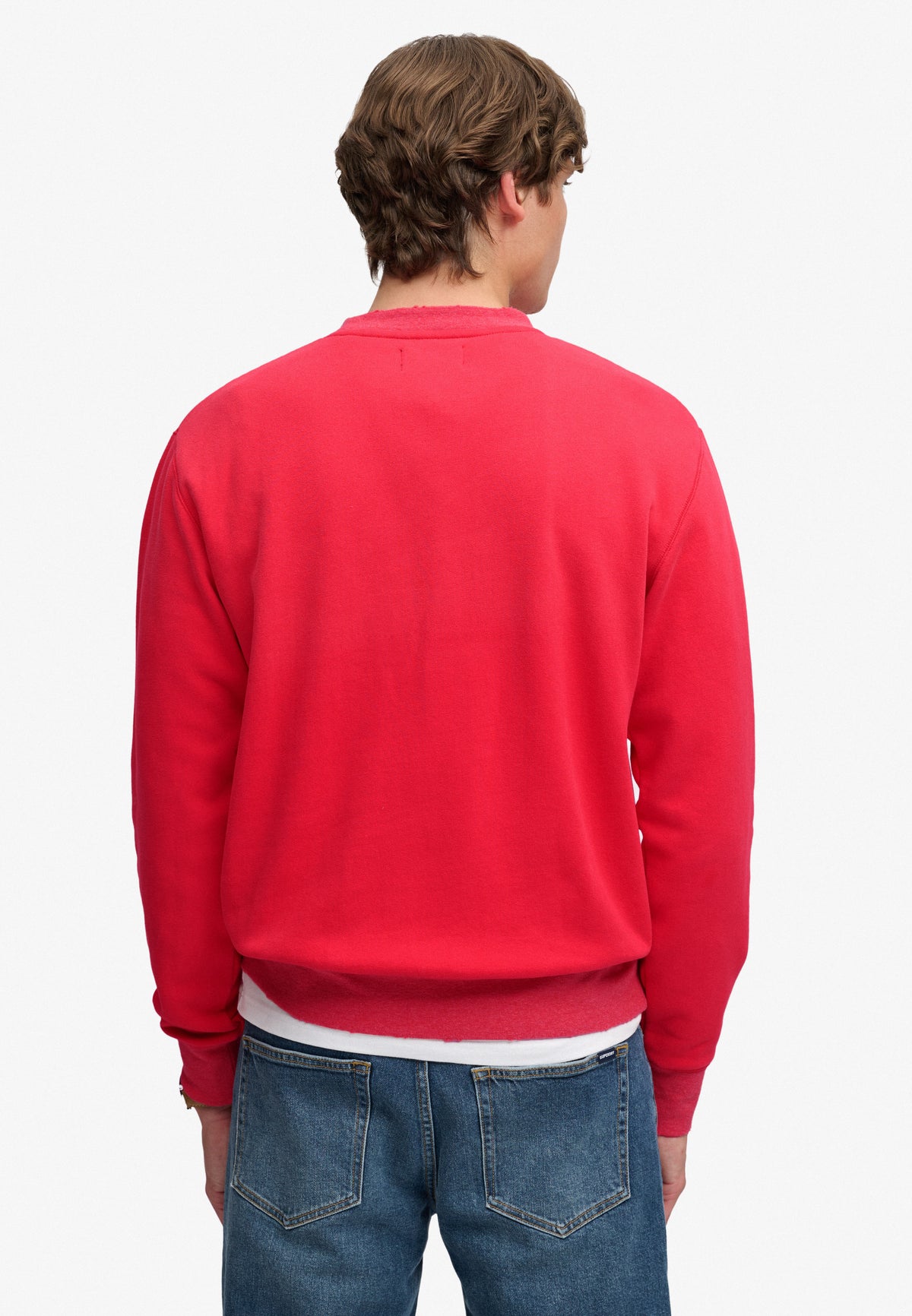 Block Text Crew Neck Sweatshirt