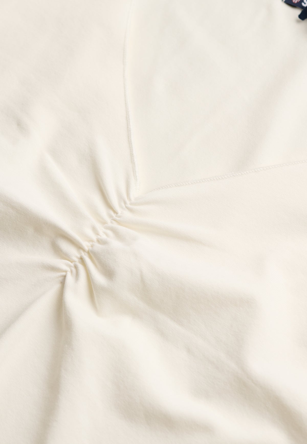 Athletic Essentials Gathered Short Sleeve Top