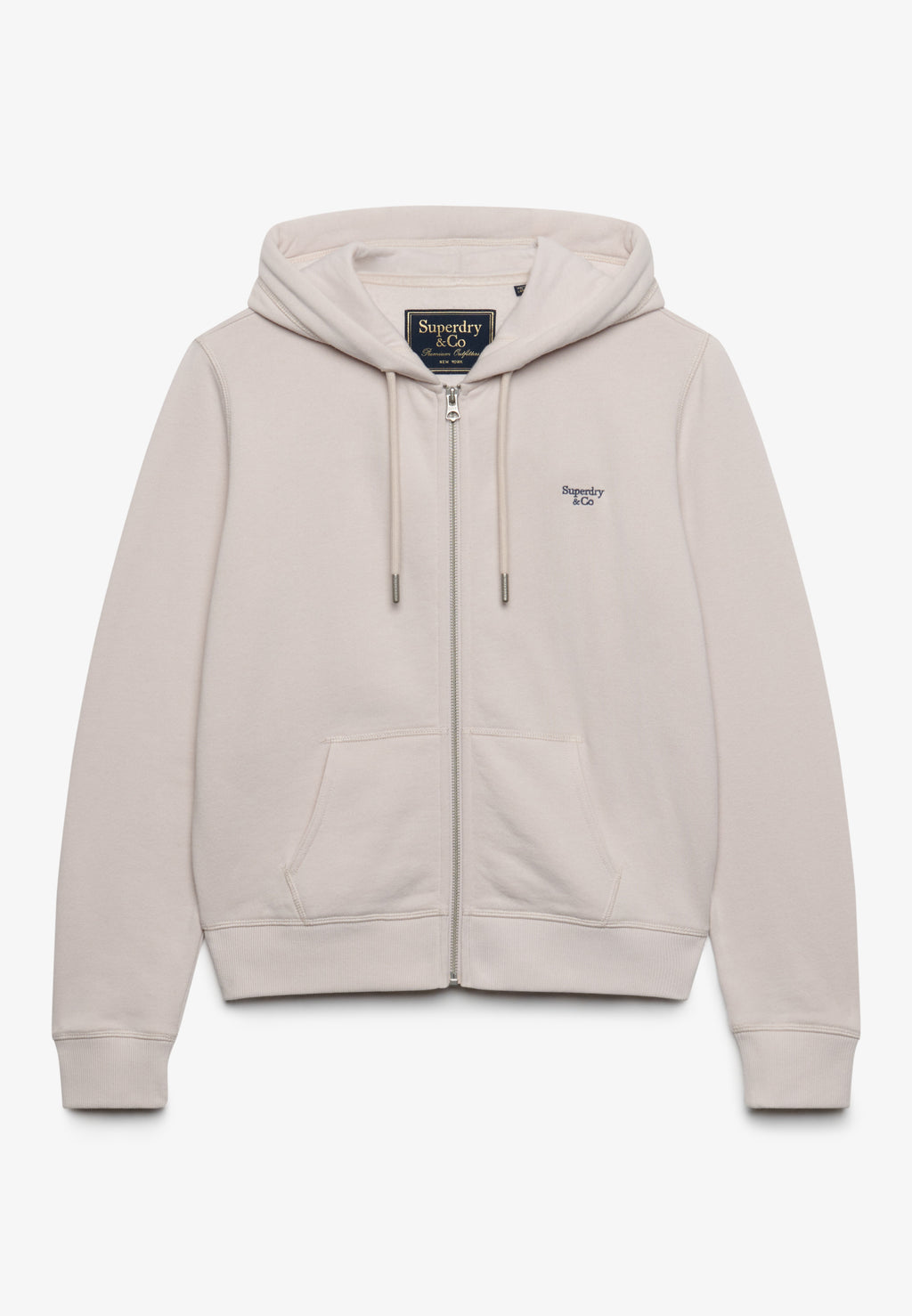Signature Embroidered Zip Hoodie