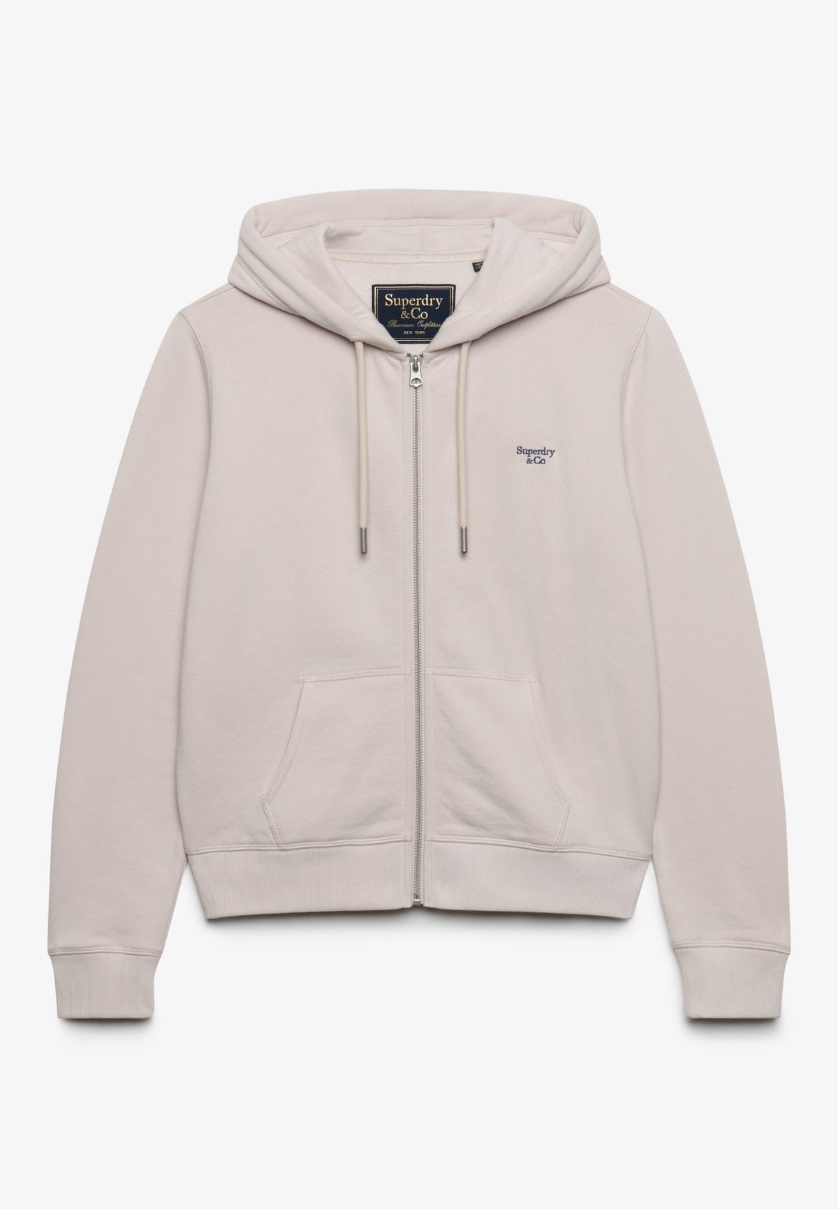 Signature Embroidered Zip Hoodie