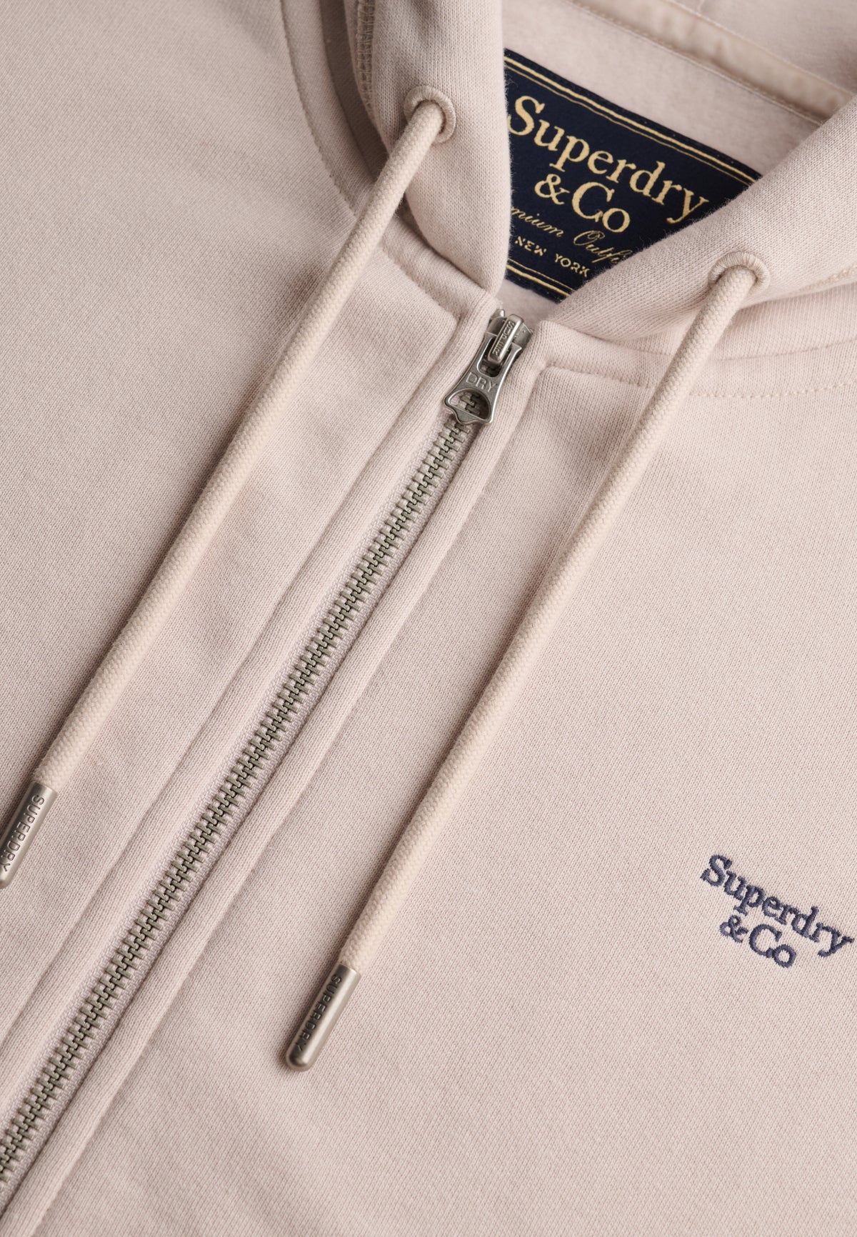Signature Embroidered Zip Hoodie