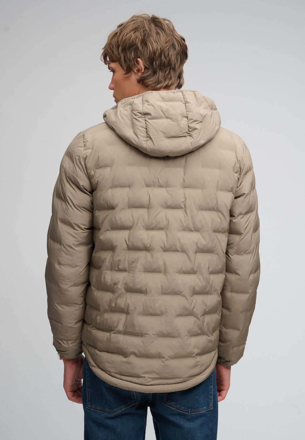 Hooded Heat Weld Padded Jacket