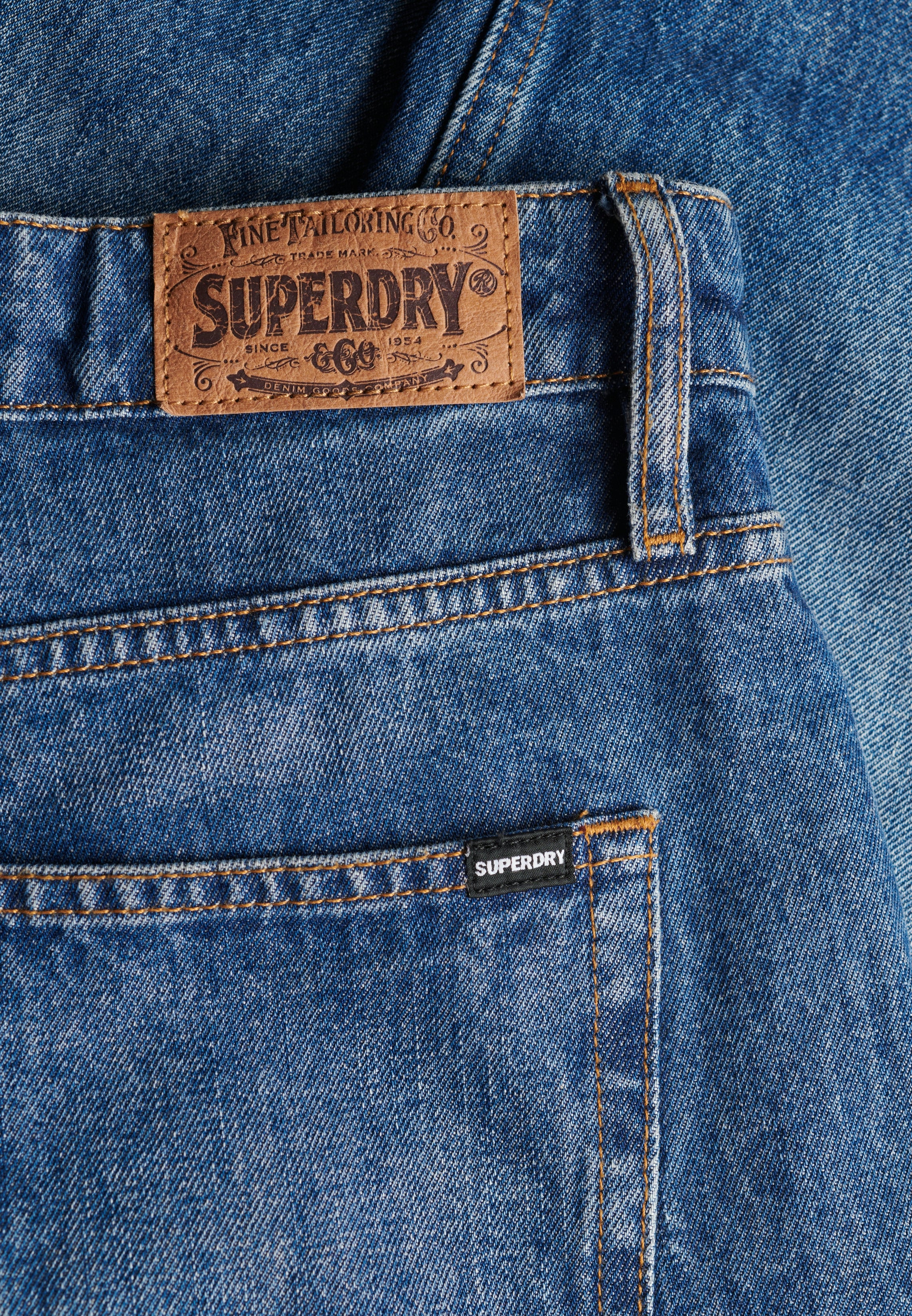 Organic Cotton Mid Rise Straight Jeans