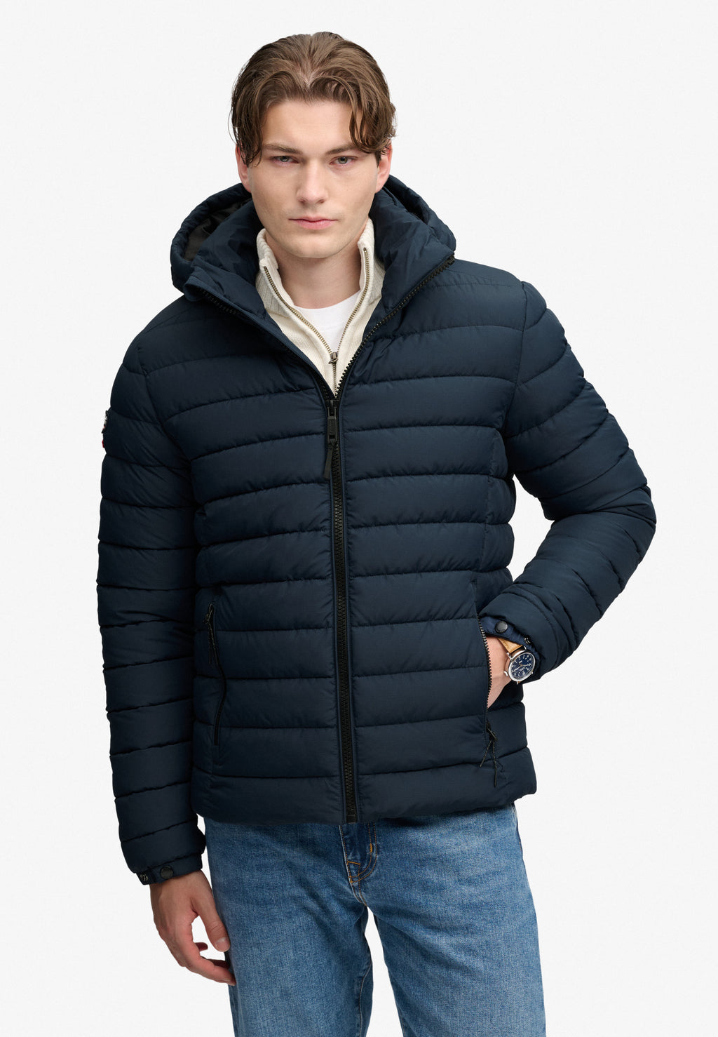 Hooded Fuji Midweight Padded Jacket