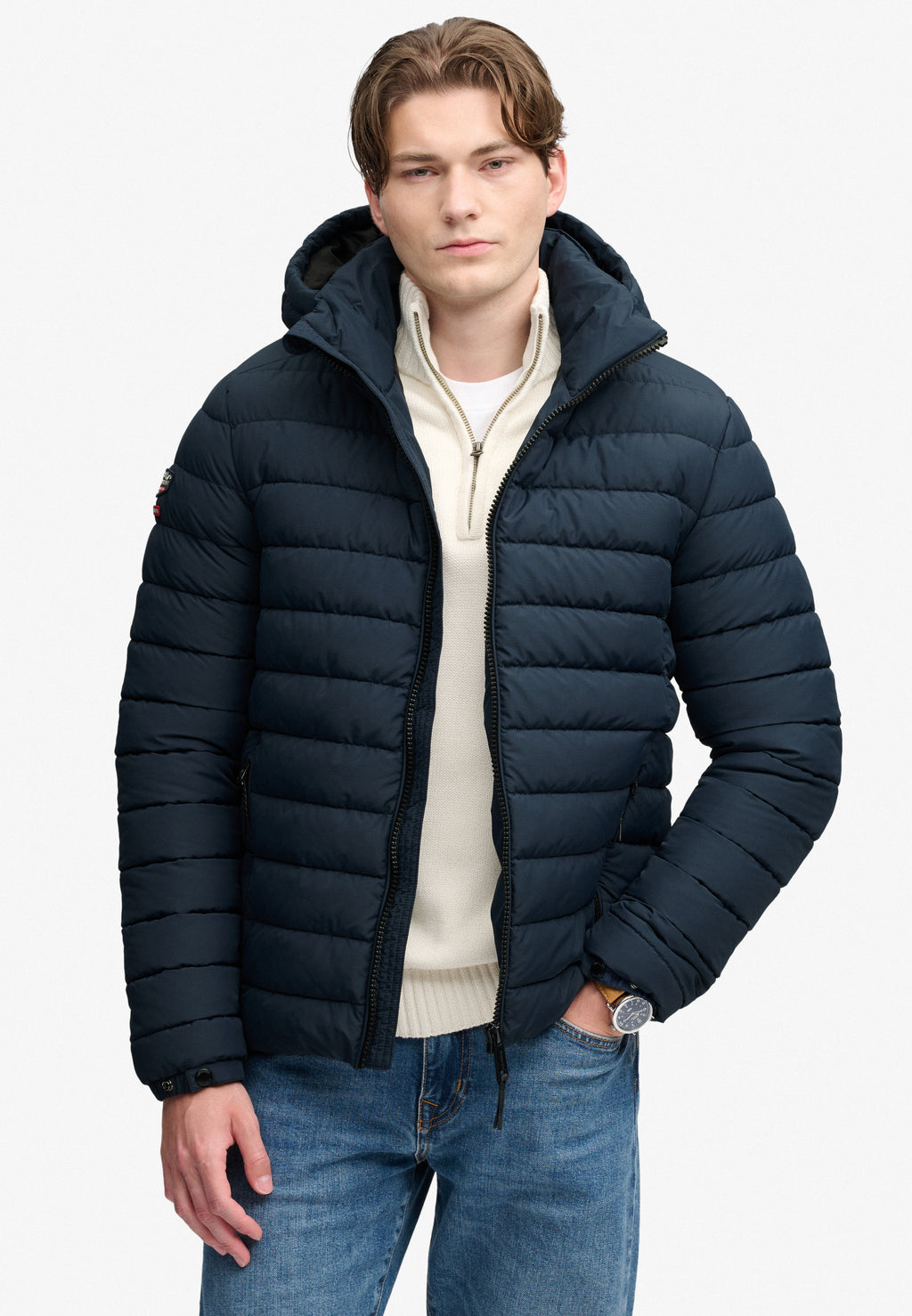 Hooded Fuji Midweight Padded Jacket