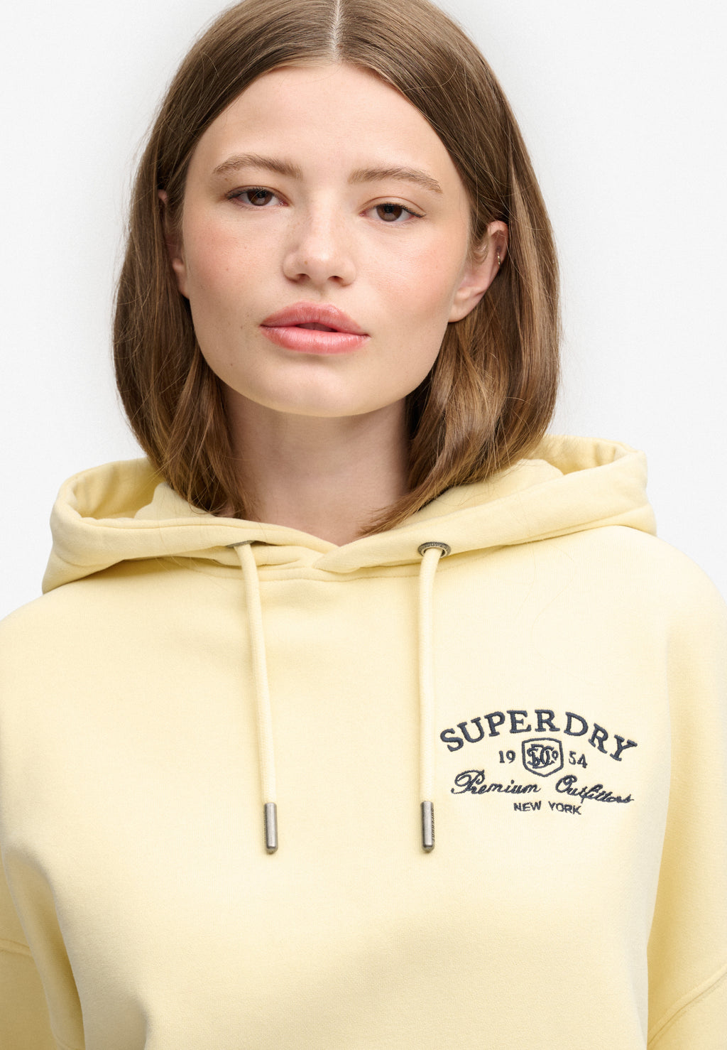 Luxe Casual Embroidered Relaxed Hoodie