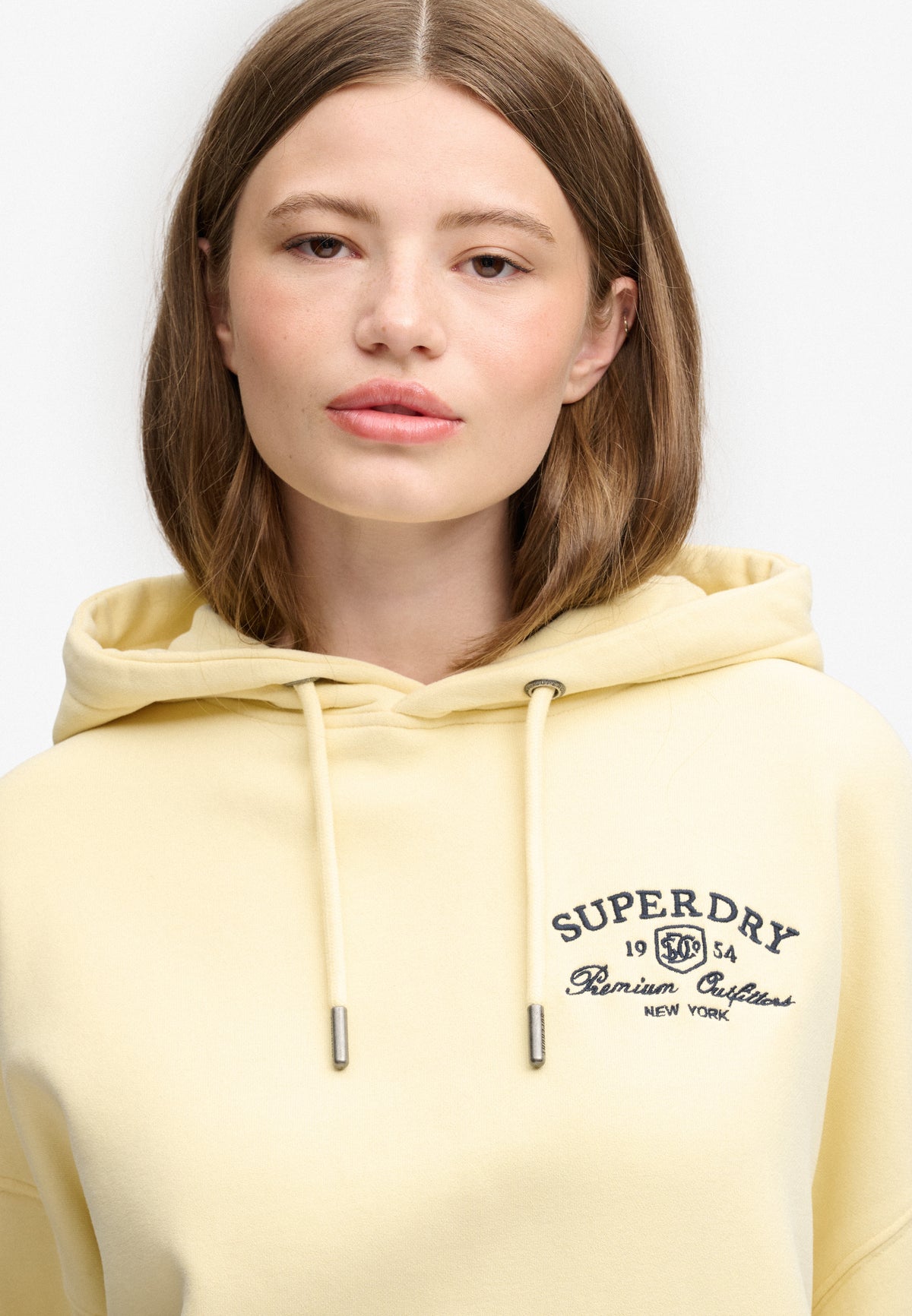 Luxe Casual Embroidered Relaxed Hoodie