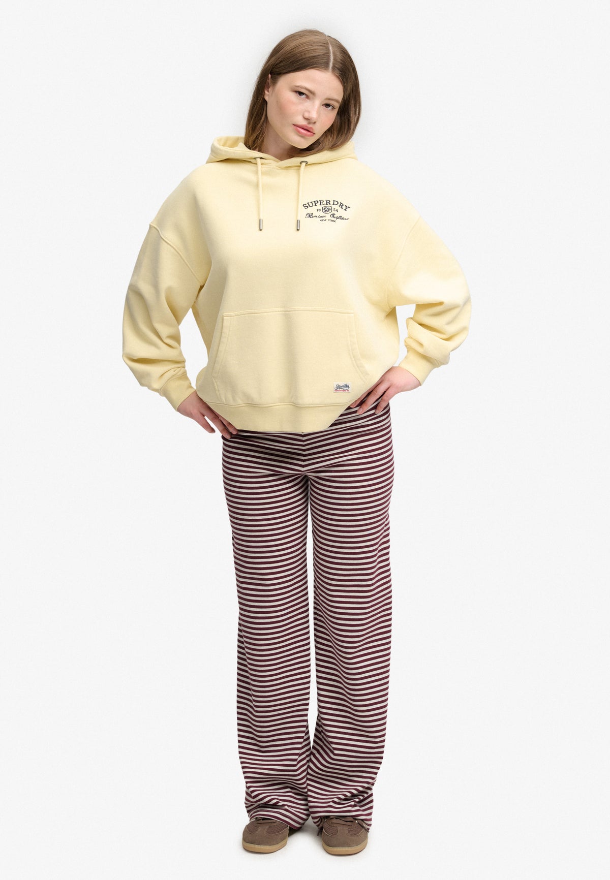 Luxe Casual Embroidered Relaxed Hoodie