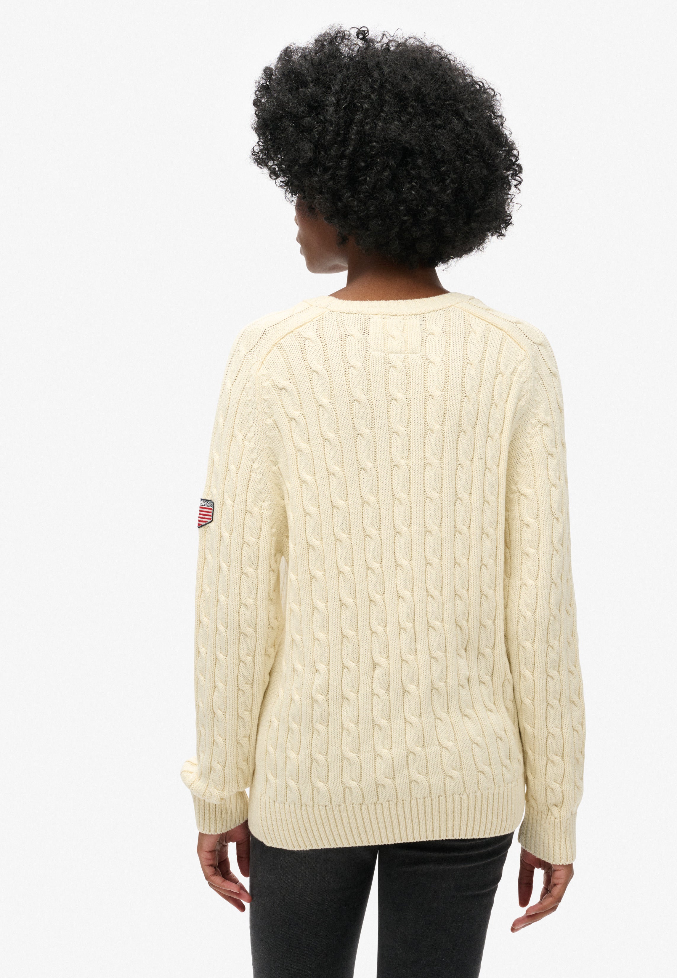 Slouchy Cable Knit Jumper