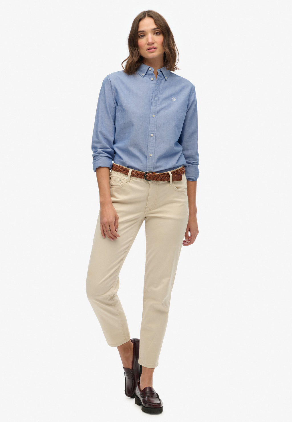 Slim Oxford Button Down Long Sleeve Shirt