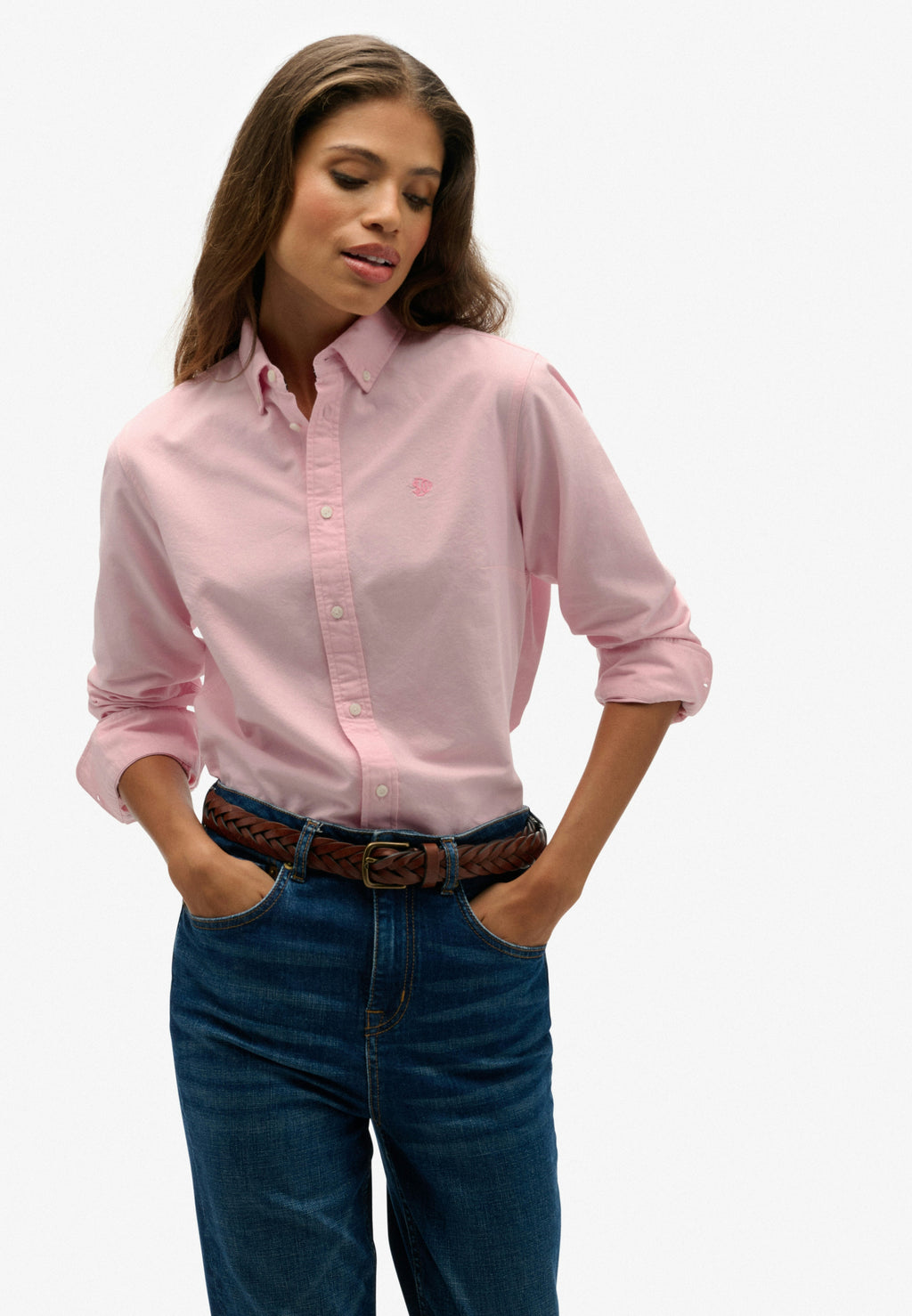 Slim Oxford Button Down Long Sleeve Shirt
